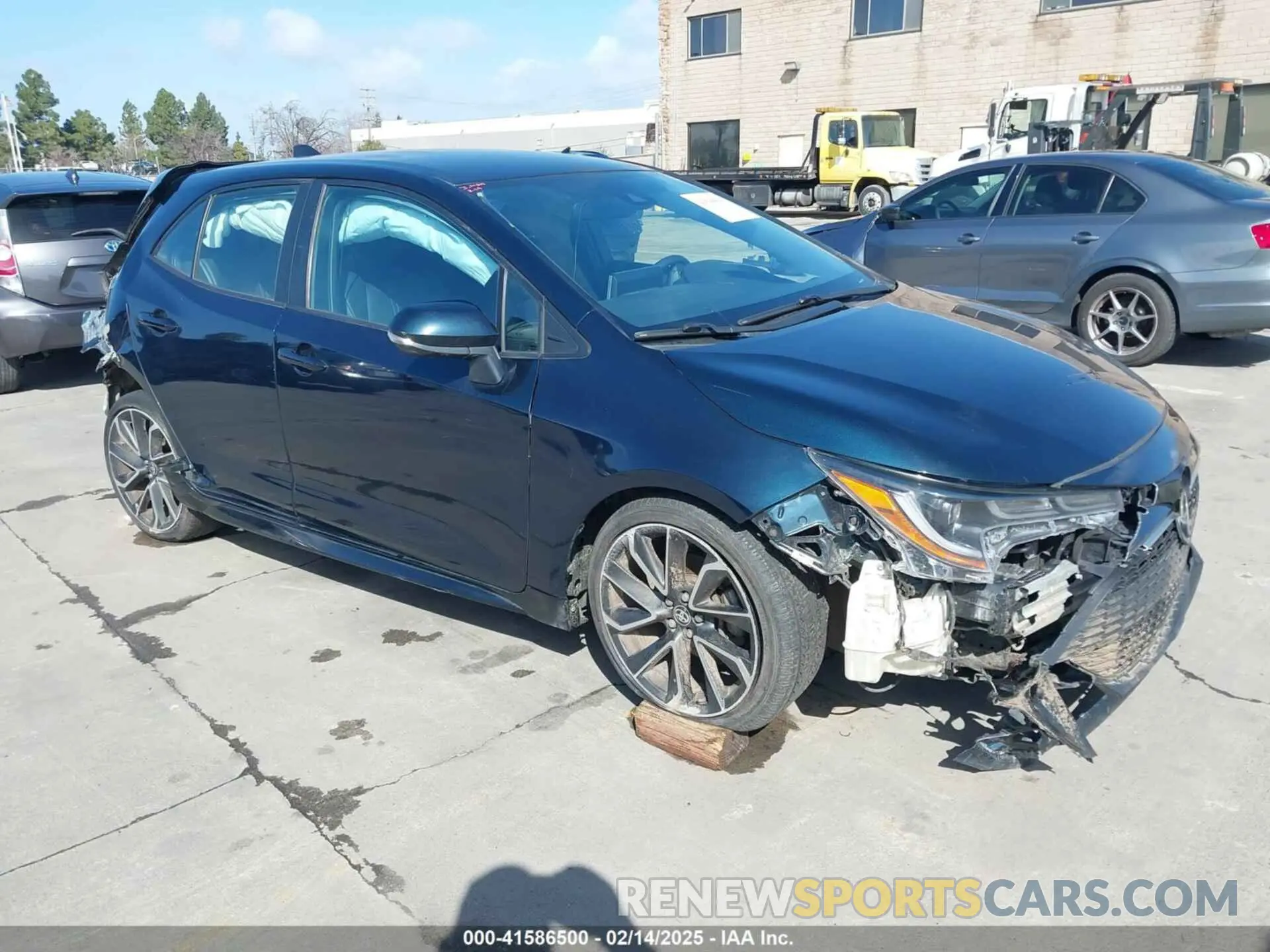 1 Photograph of a damaged car JTNK4RBE4K3004379 TOYOTA COROLLA 2019