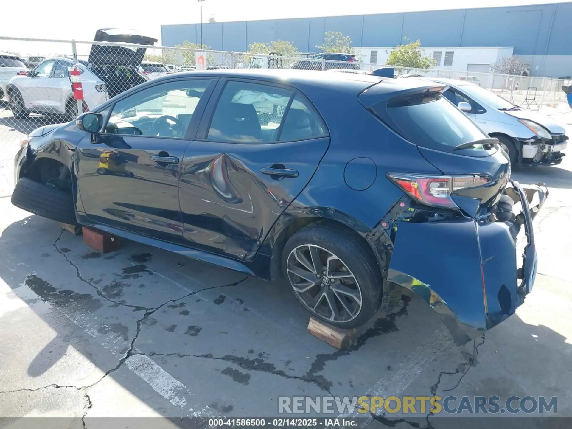 3 Photograph of a damaged car JTNK4RBE4K3004379 TOYOTA COROLLA 2019