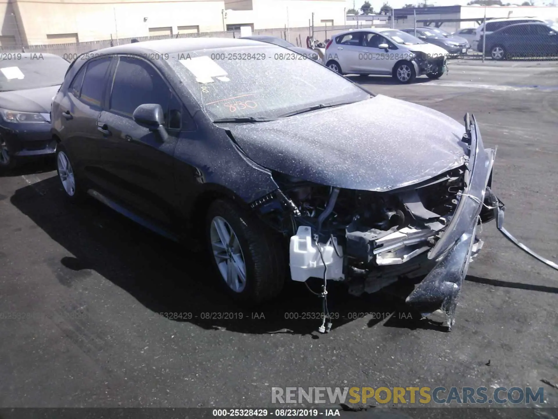 1 Photograph of a damaged car JTNK4RBE4K3016208 TOYOTA COROLLA 2019