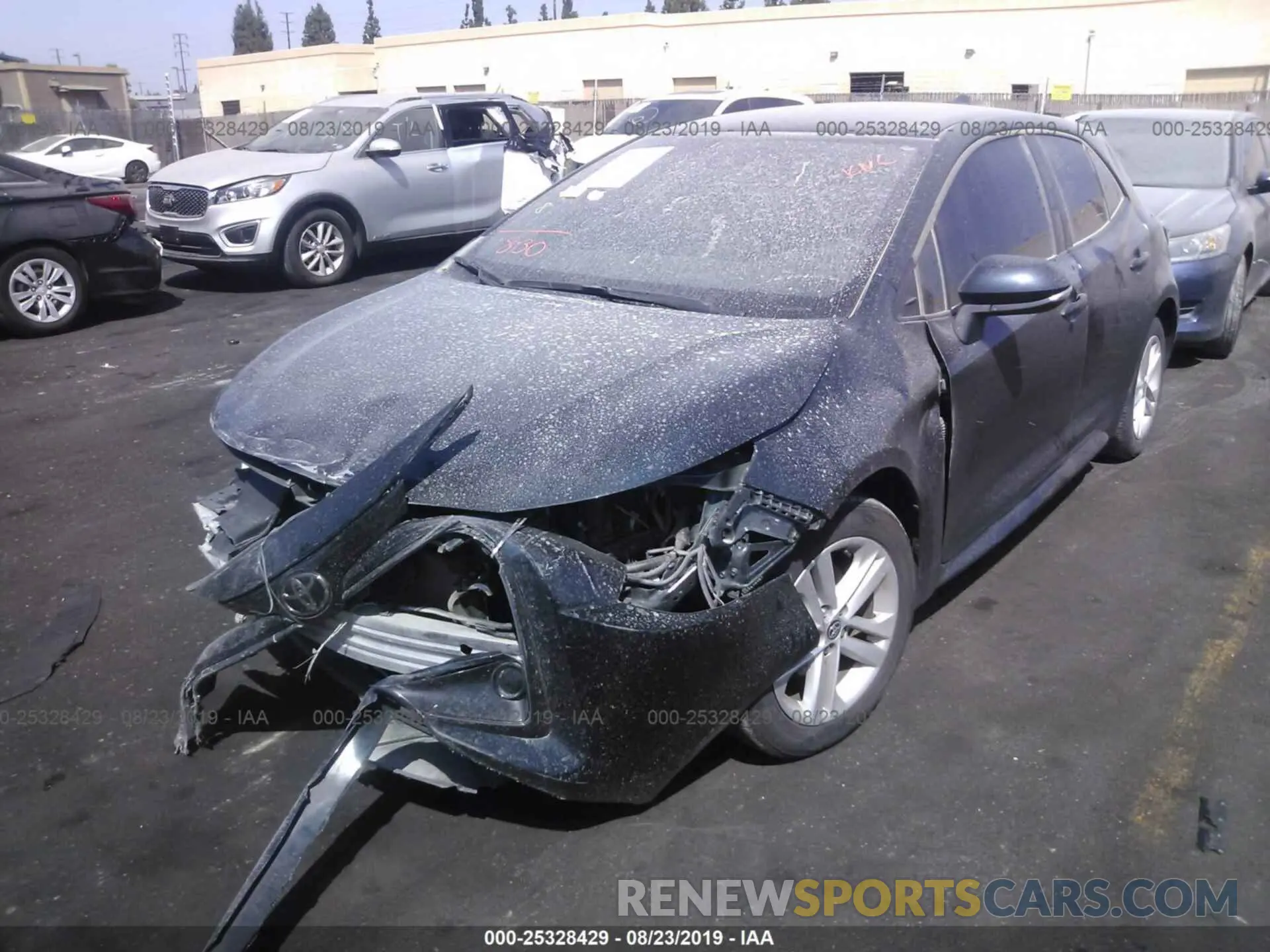 2 Photograph of a damaged car JTNK4RBE4K3016208 TOYOTA COROLLA 2019