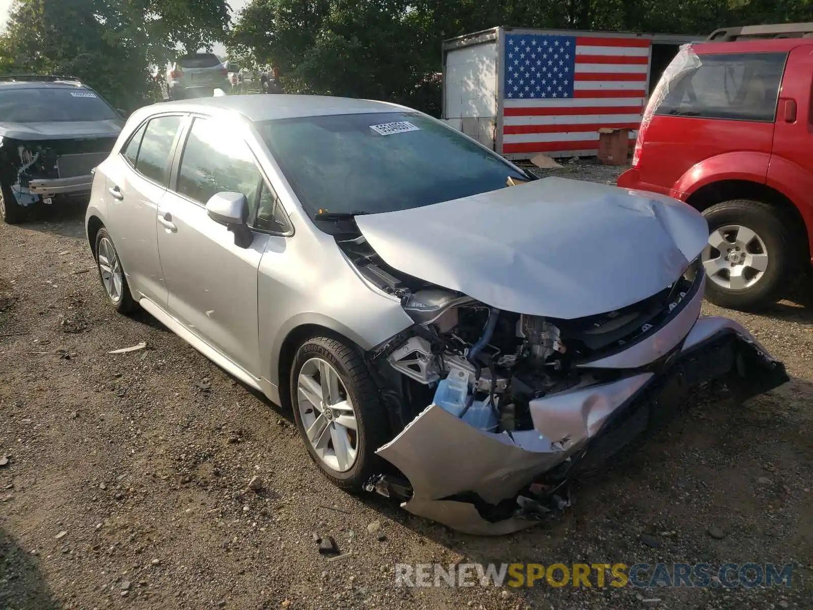 1 Photograph of a damaged car JTNK4RBE4K3018198 TOYOTA COROLLA 2019