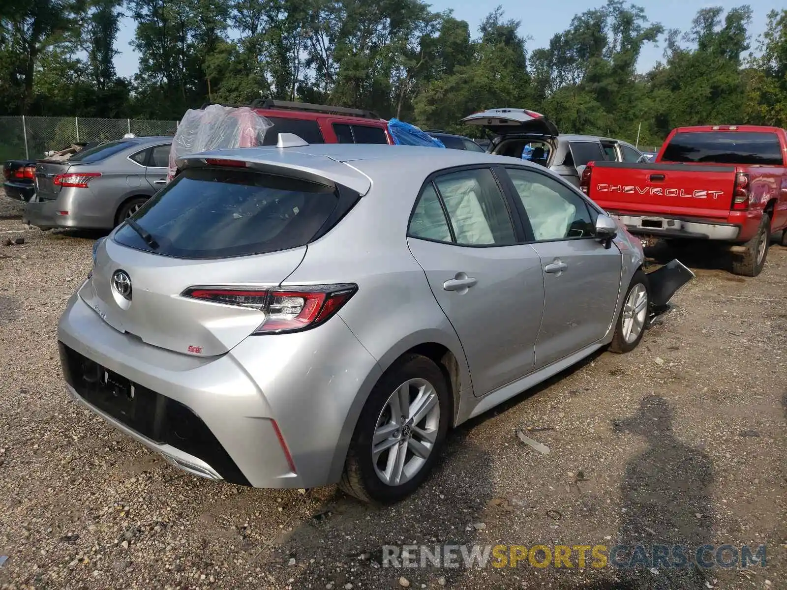 4 Photograph of a damaged car JTNK4RBE4K3018198 TOYOTA COROLLA 2019