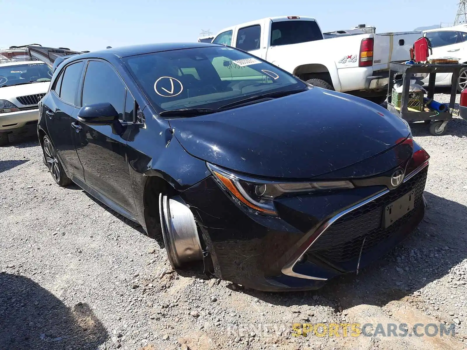 1 Photograph of a damaged car JTNK4RBE4K3018329 TOYOTA COROLLA 2019