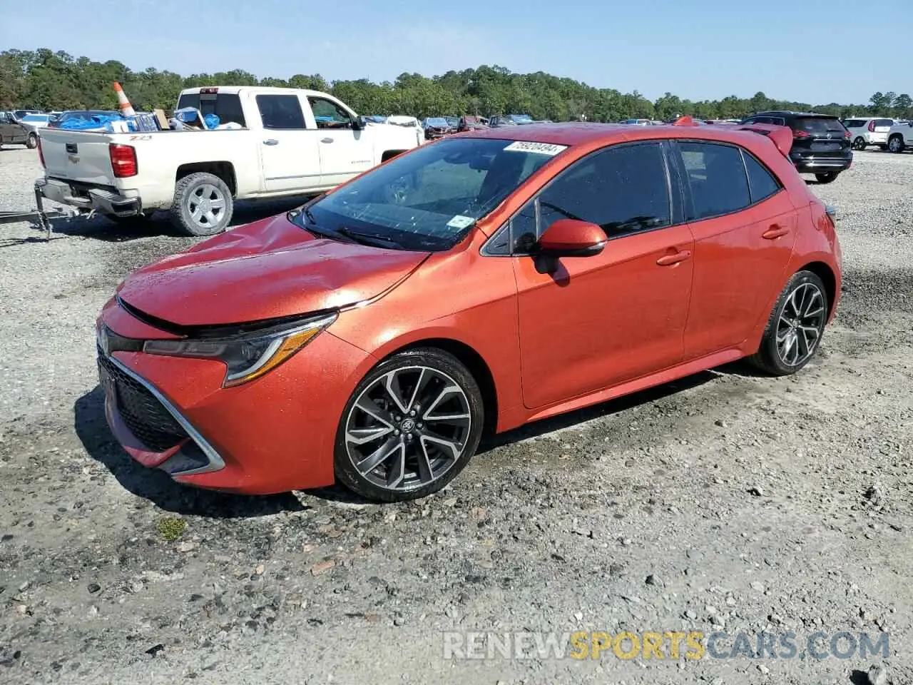 1 Photograph of a damaged car JTNK4RBE4K3020534 TOYOTA COROLLA 2019