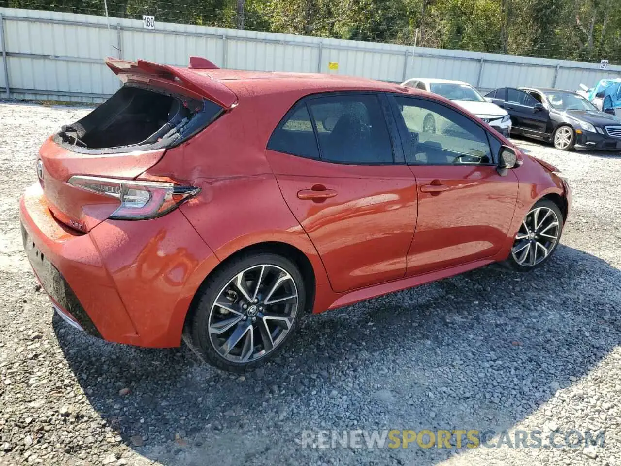 3 Photograph of a damaged car JTNK4RBE4K3020534 TOYOTA COROLLA 2019