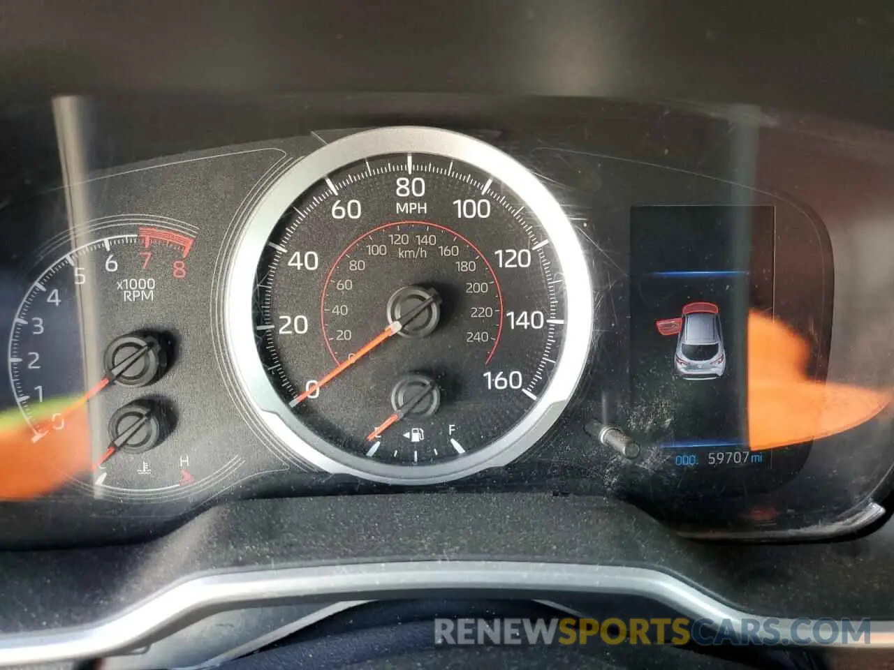 9 Photograph of a damaged car JTNK4RBE4K3029010 TOYOTA COROLLA 2019