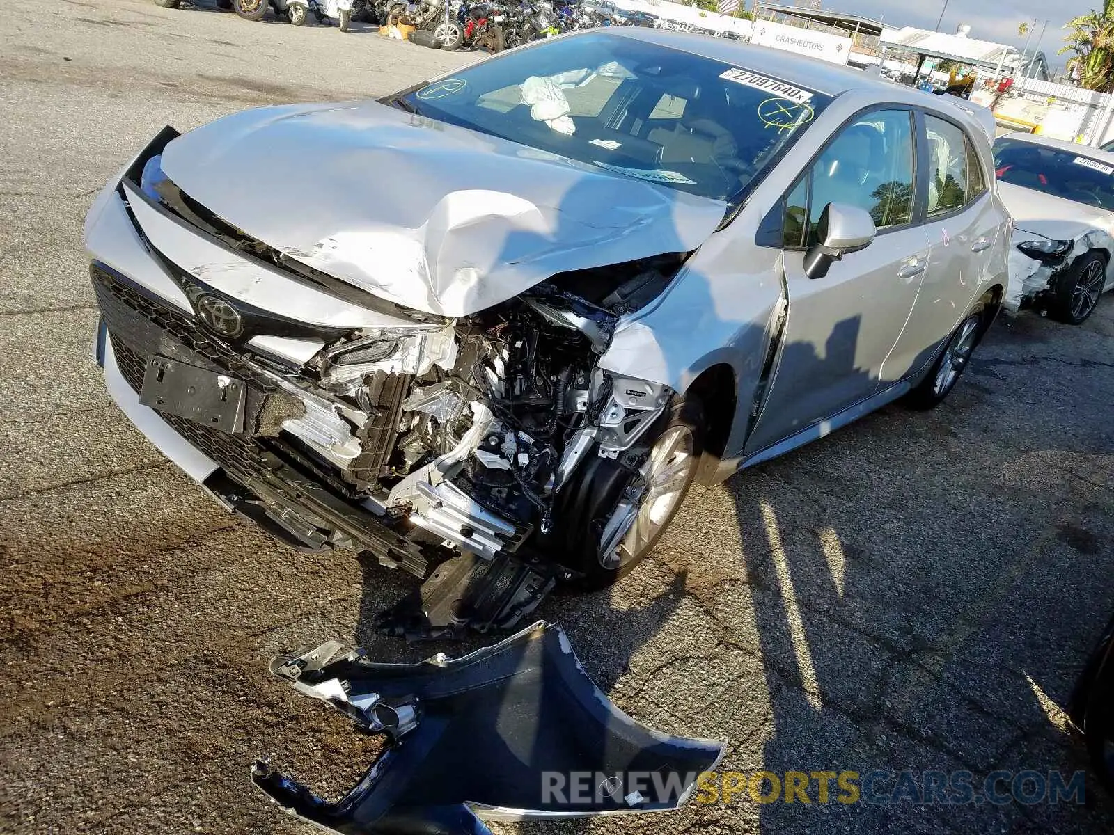 2 Photograph of a damaged car JTNK4RBE4K3051055 TOYOTA COROLLA 2019