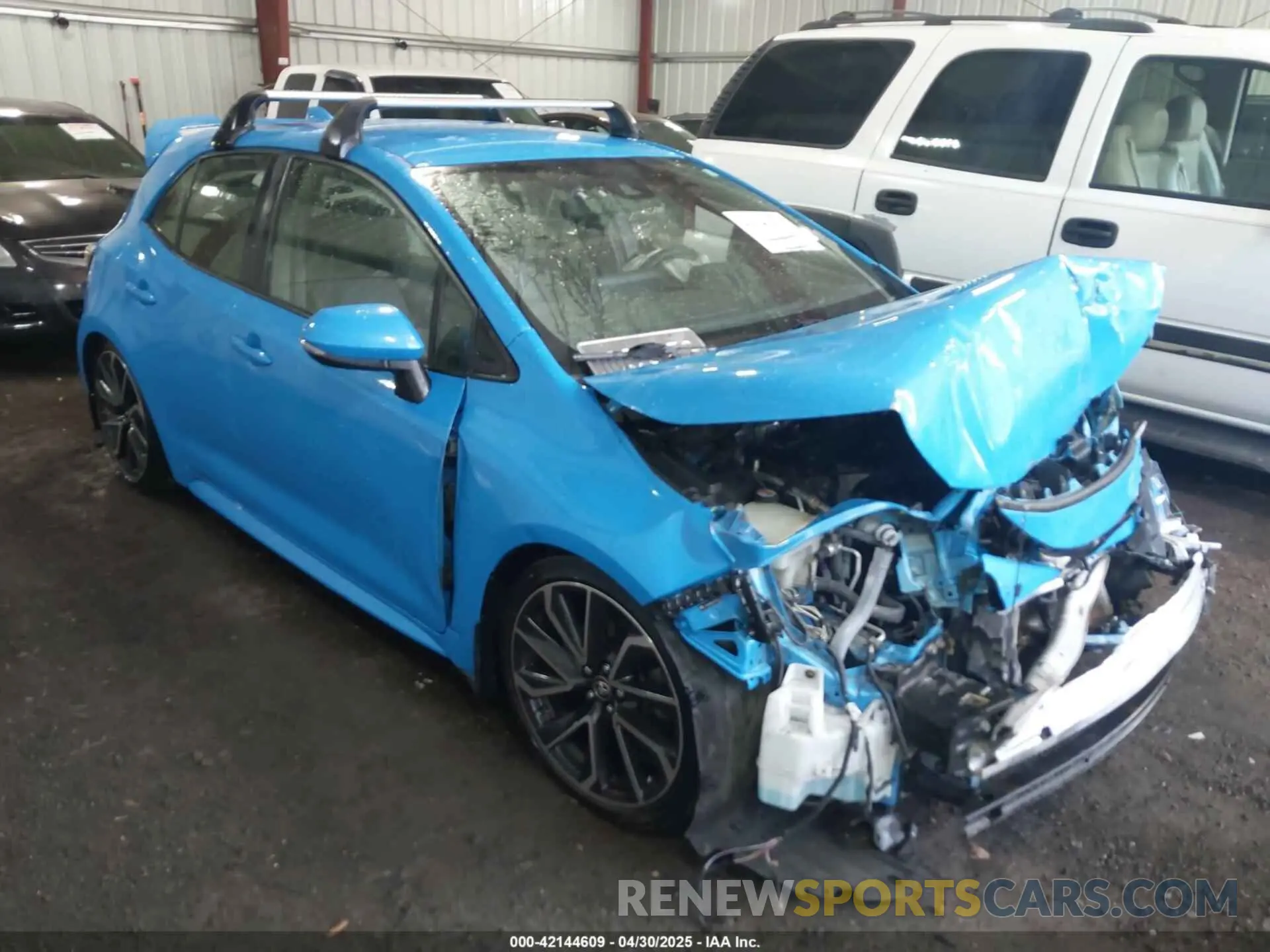 1 Photograph of a damaged car JTNK4RBE4K3052304 TOYOTA COROLLA 2019