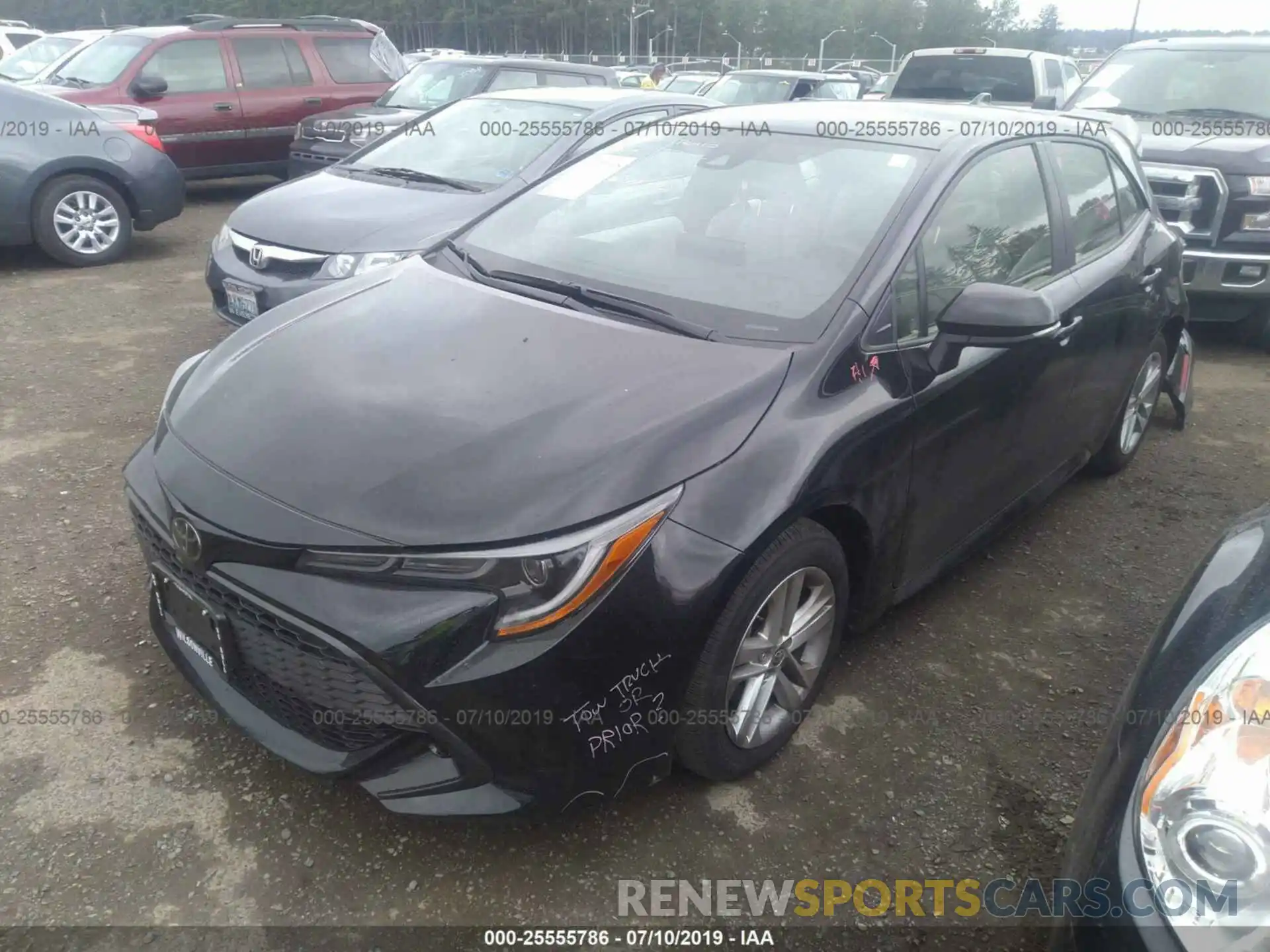 2 Photograph of a damaged car JTNK4RBE4K3052867 TOYOTA COROLLA 2019