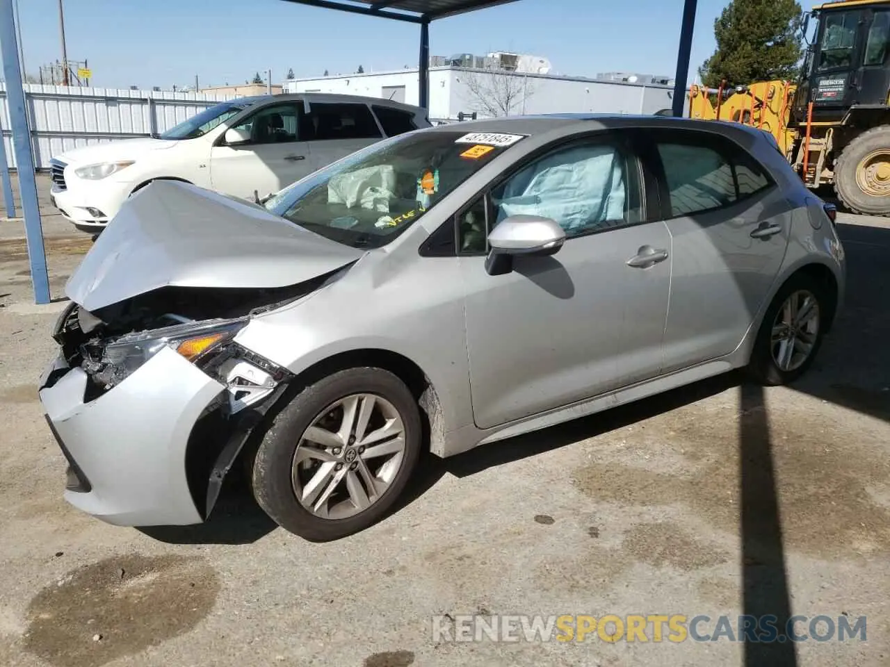 1 Photograph of a damaged car JTNK4RBE4K3054151 TOYOTA COROLLA 2019