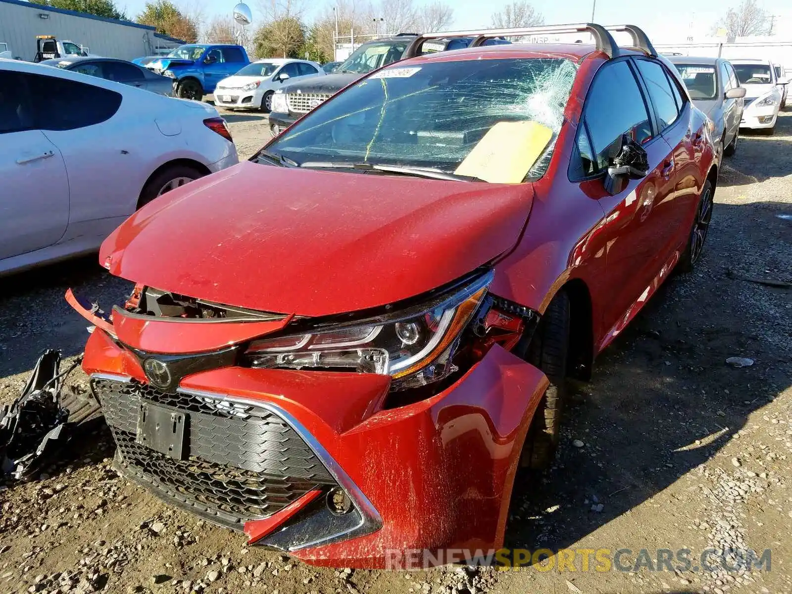 2 Photograph of a damaged car JTNK4RBE4K3057146 TOYOTA COROLLA 2019