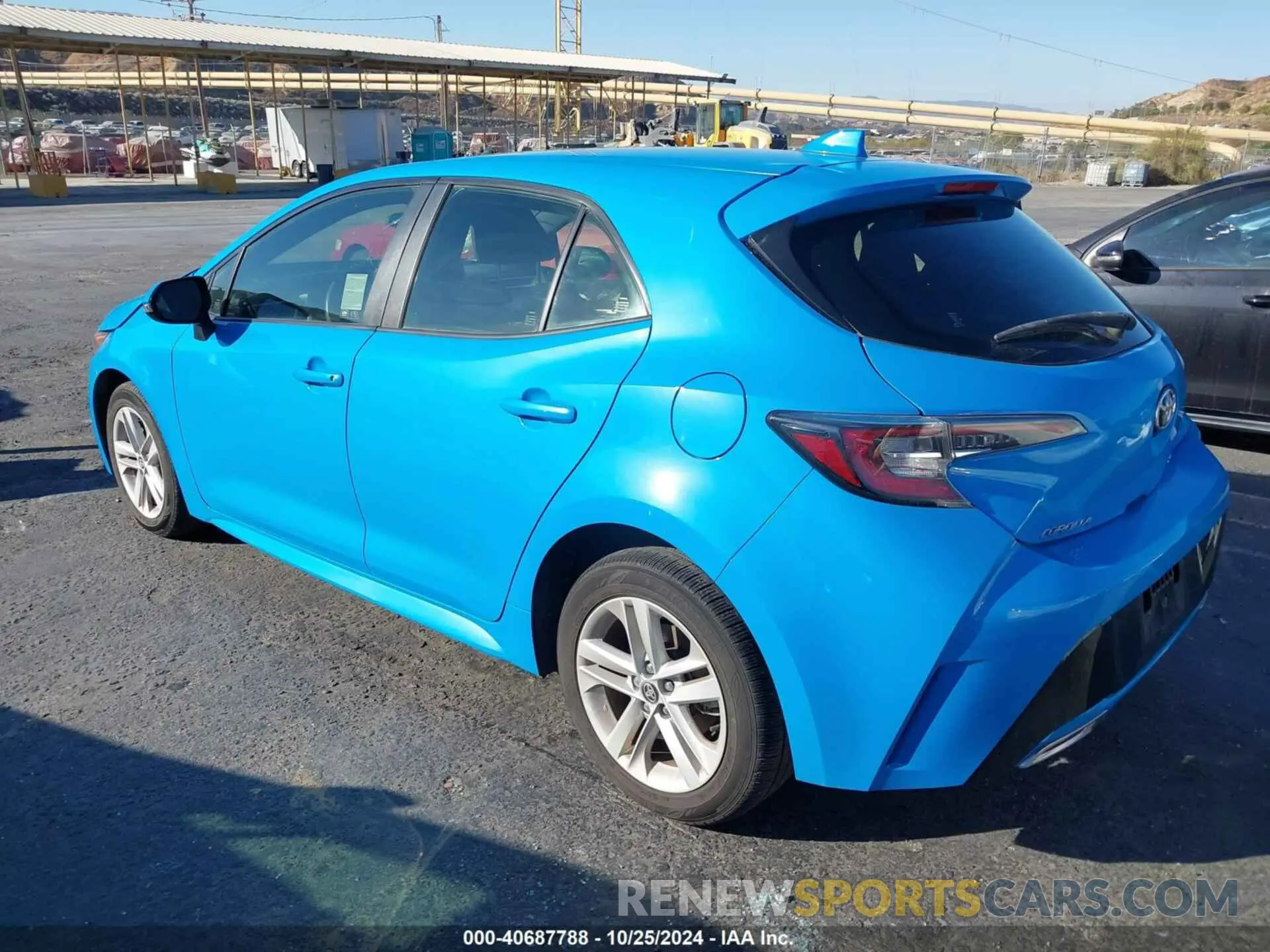 3 Photograph of a damaged car JTNK4RBE4K3072780 TOYOTA COROLLA 2019