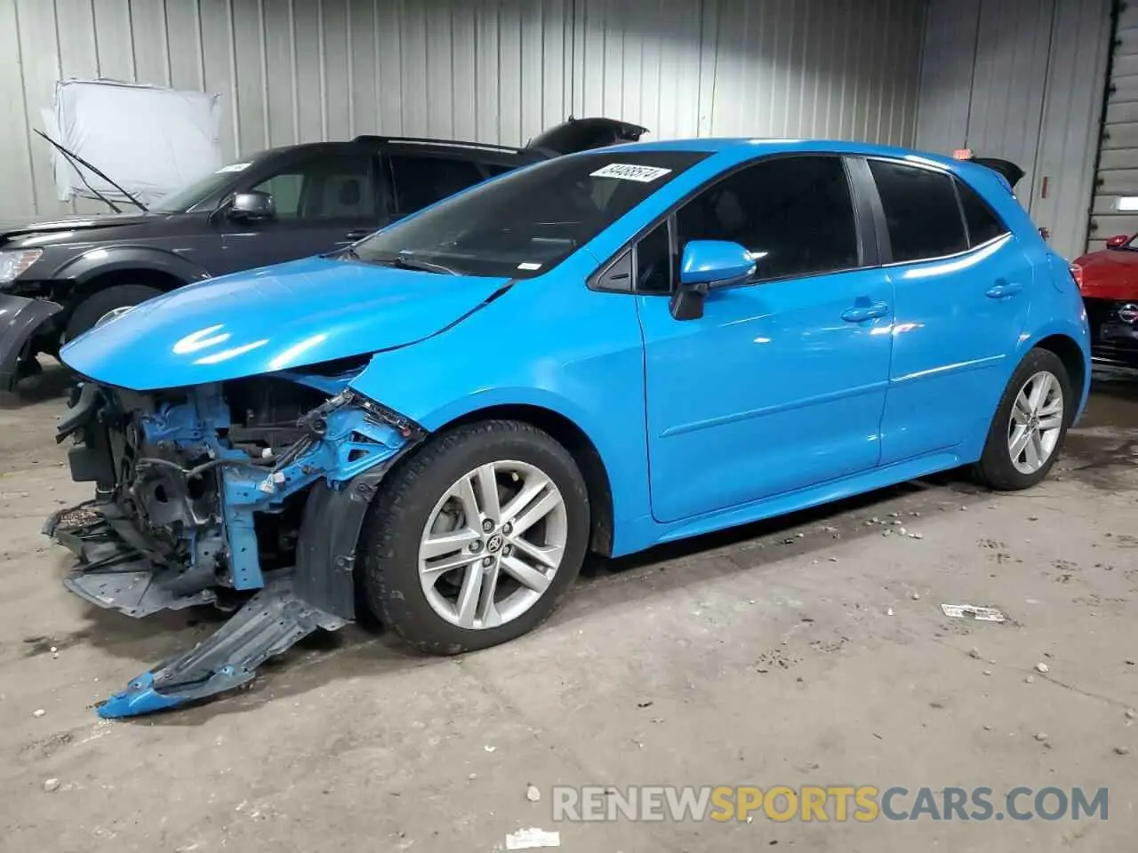 1 Photograph of a damaged car JTNK4RBE5K3005945 TOYOTA COROLLA 2019