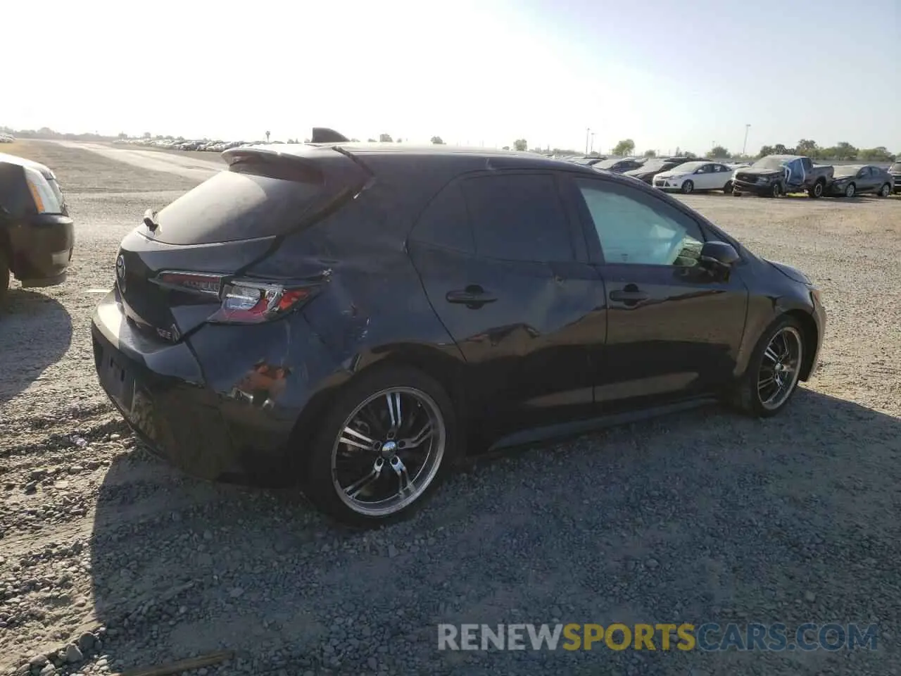 3 Photograph of a damaged car JTNK4RBE5K3006450 TOYOTA COROLLA 2019