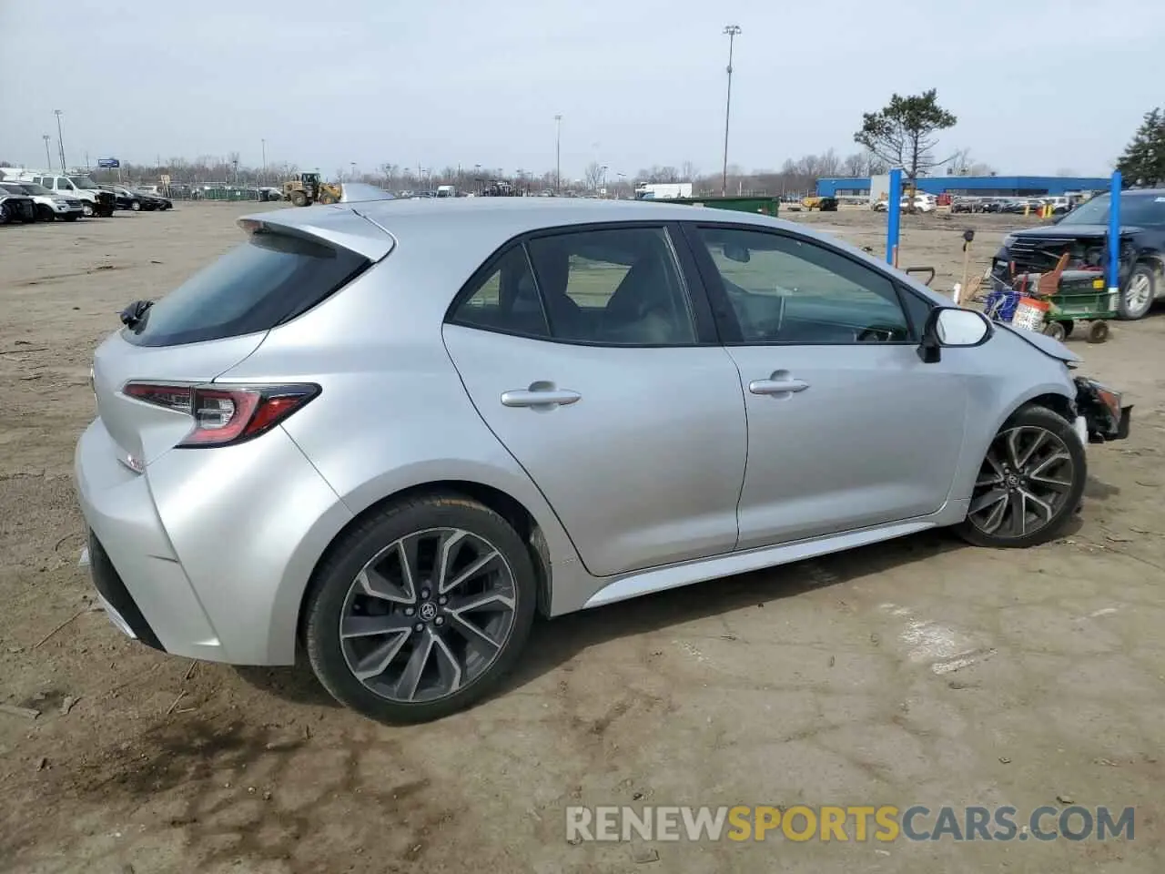 3 Photograph of a damaged car JTNK4RBE5K3018503 TOYOTA COROLLA 2019