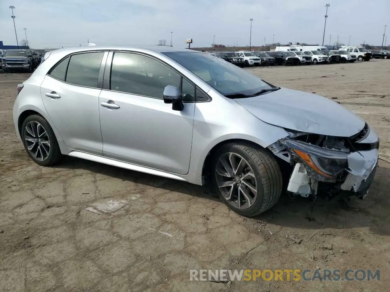 4 Photograph of a damaged car JTNK4RBE5K3018503 TOYOTA COROLLA 2019