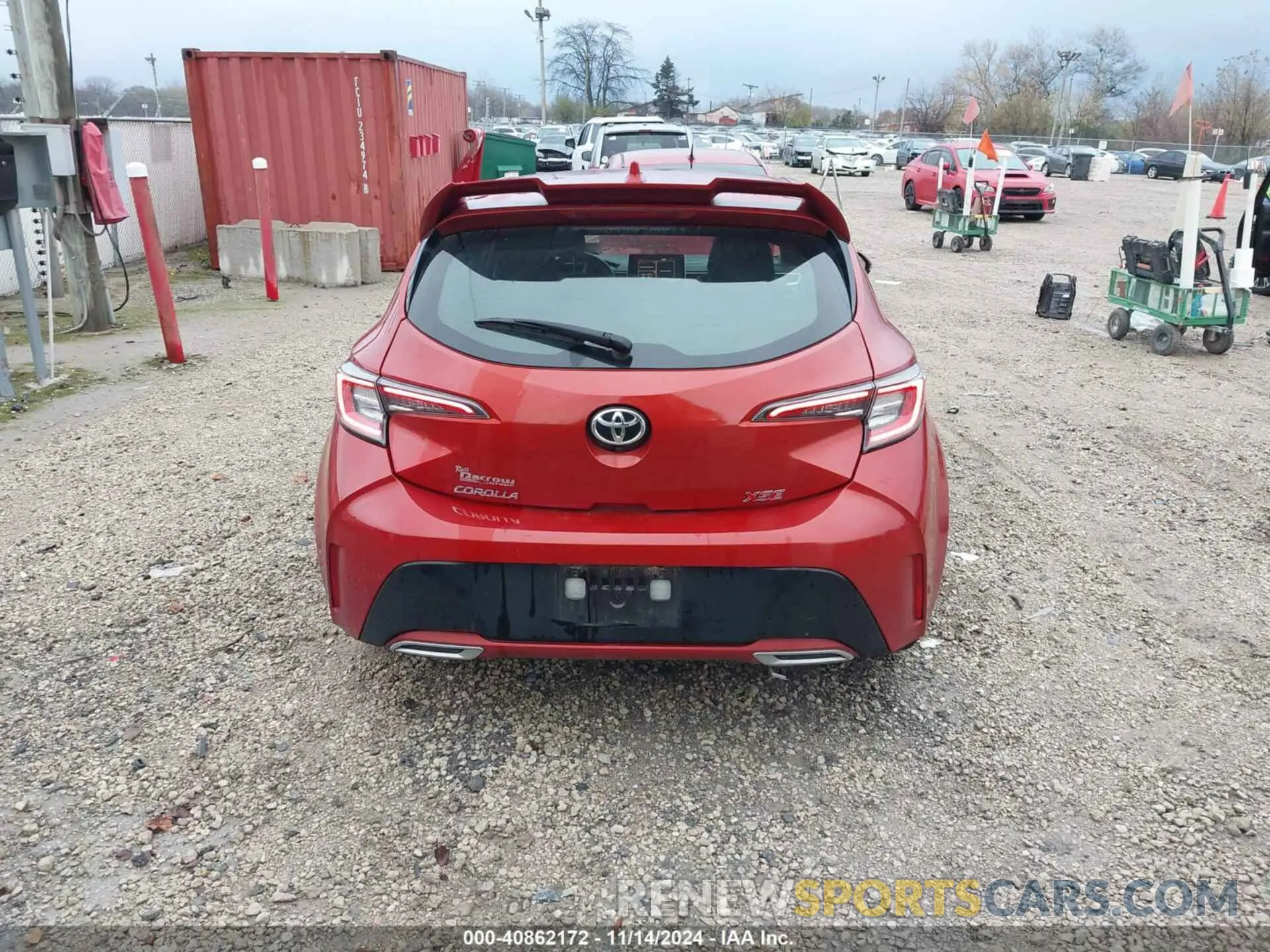 16 Photograph of a damaged car JTNK4RBE5K3018730 TOYOTA COROLLA 2019