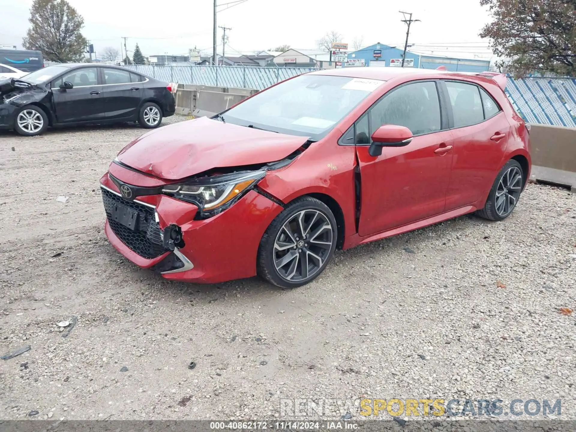 2 Photograph of a damaged car JTNK4RBE5K3018730 TOYOTA COROLLA 2019