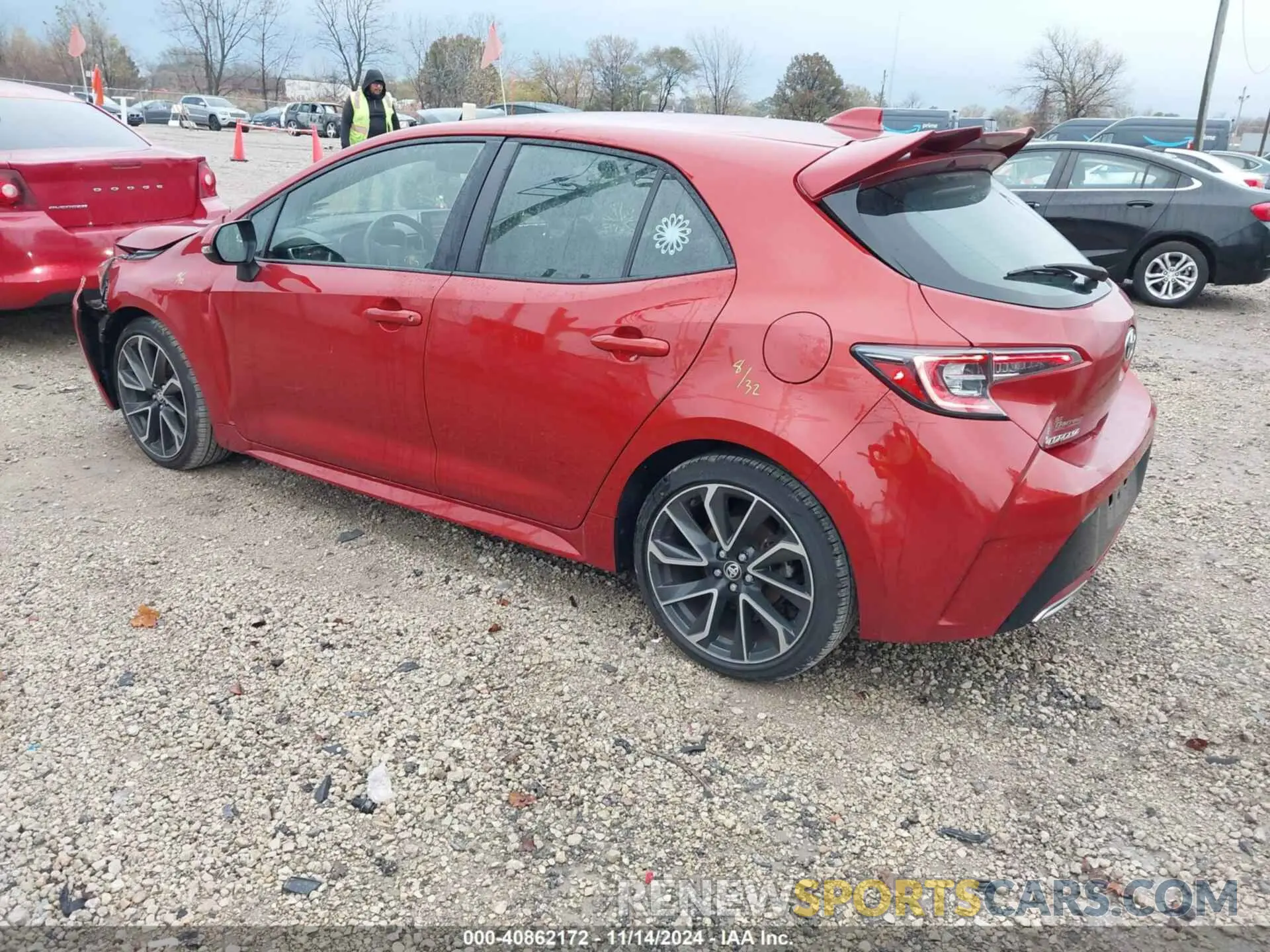3 Photograph of a damaged car JTNK4RBE5K3018730 TOYOTA COROLLA 2019
