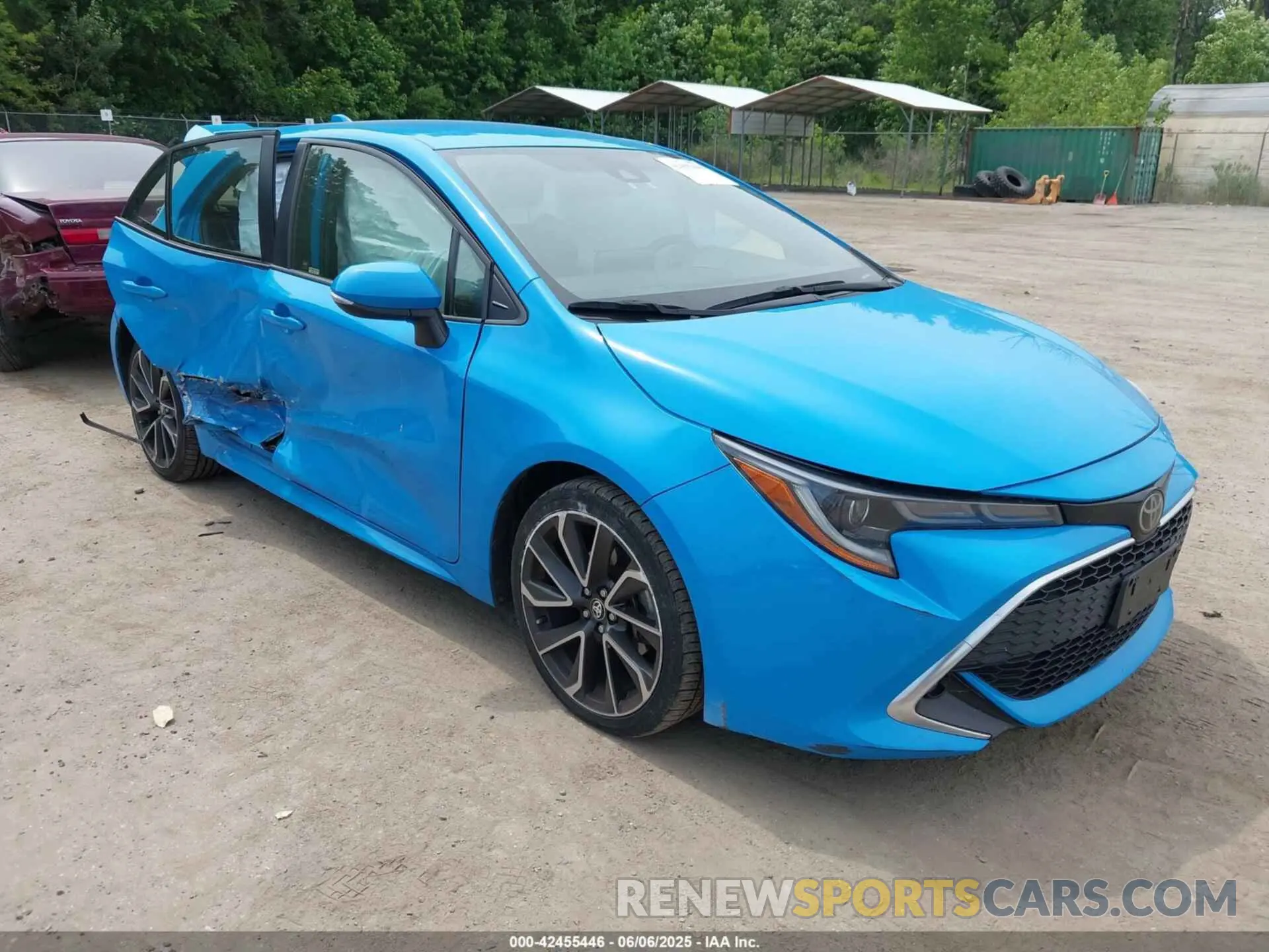 1 Photograph of a damaged car JTNK4RBE5K3019876 TOYOTA COROLLA 2019