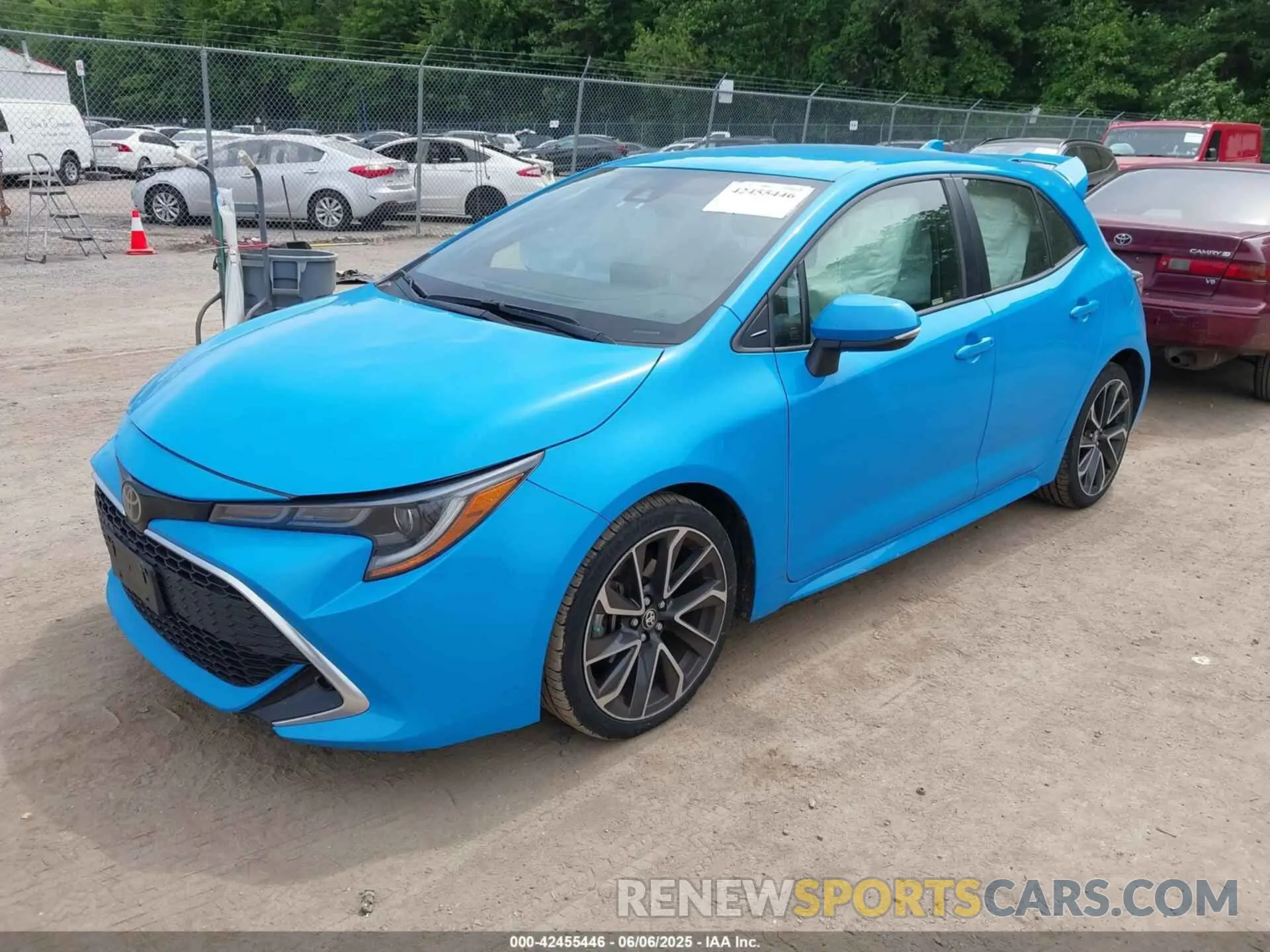 2 Photograph of a damaged car JTNK4RBE5K3019876 TOYOTA COROLLA 2019