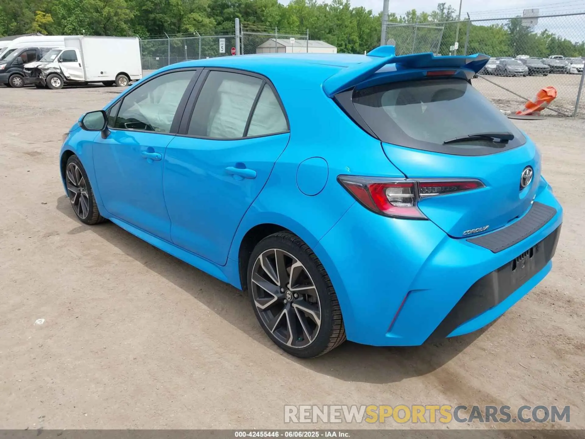 3 Photograph of a damaged car JTNK4RBE5K3019876 TOYOTA COROLLA 2019