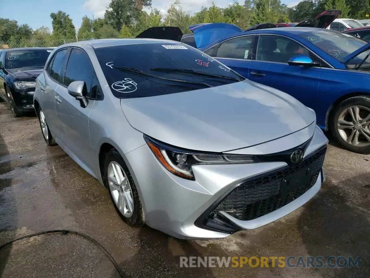 1 Photograph of a damaged car JTNK4RBE5K3030649 TOYOTA COROLLA 2019