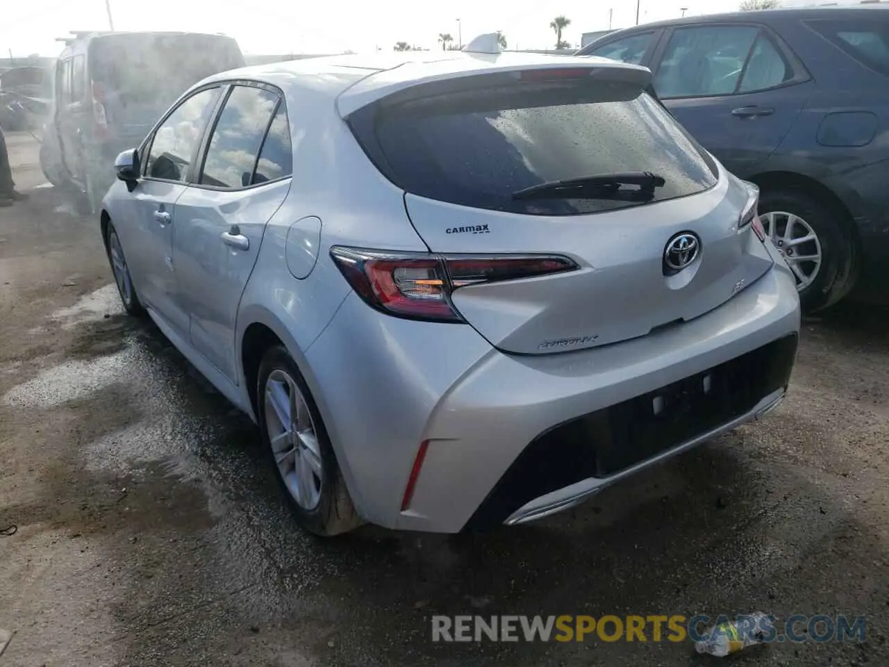 3 Photograph of a damaged car JTNK4RBE5K3030649 TOYOTA COROLLA 2019