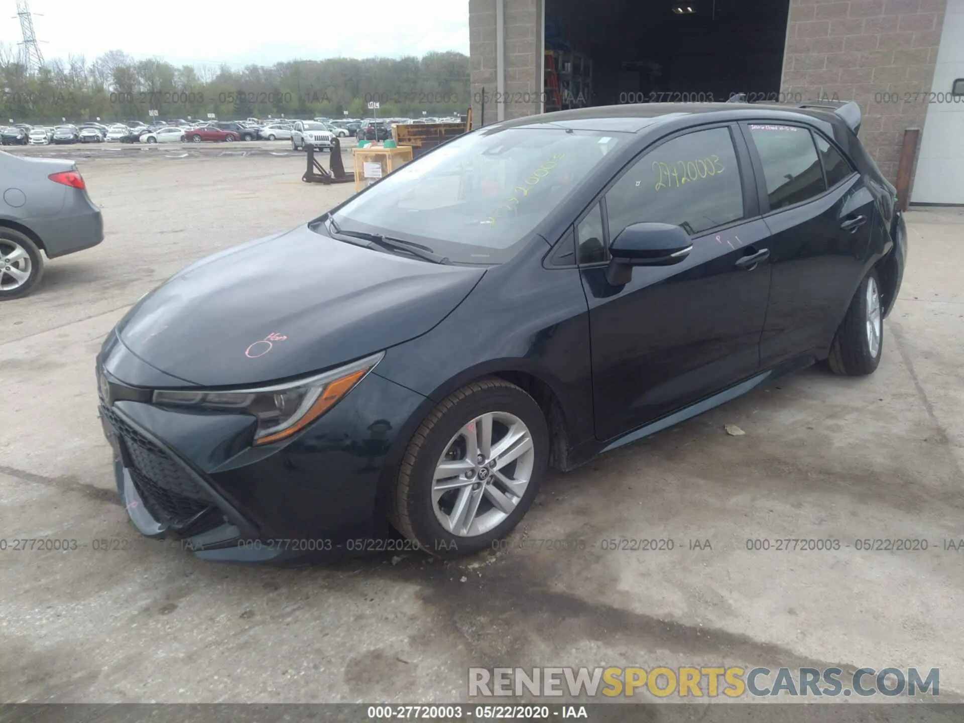 2 Photograph of a damaged car JTNK4RBE5K3032210 TOYOTA COROLLA 2019
