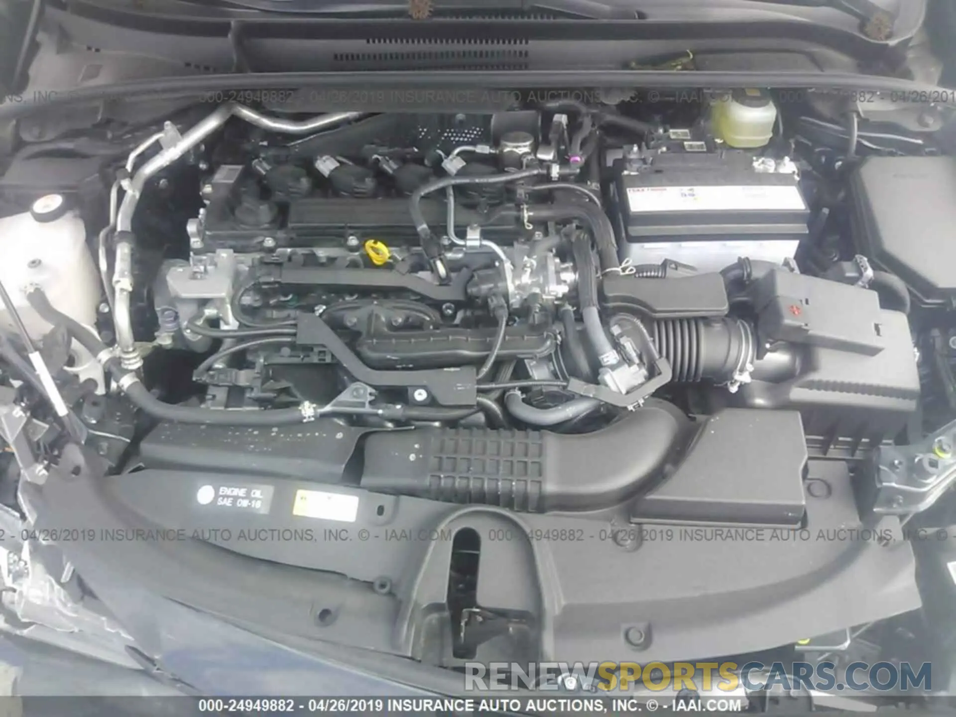 10 Photograph of a damaged car JTNK4RBE5K3037102 TOYOTA COROLLA 2019