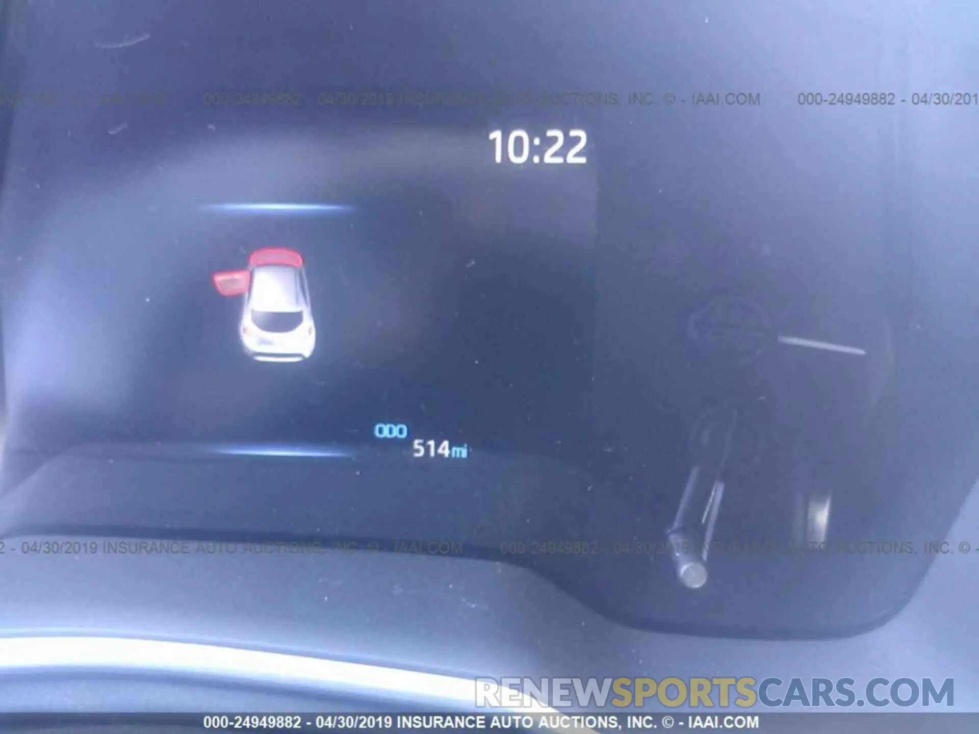 7 Photograph of a damaged car JTNK4RBE5K3037102 TOYOTA COROLLA 2019