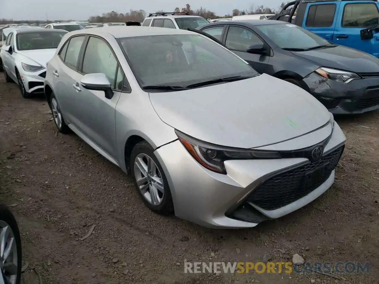 1 Photograph of a damaged car JTNK4RBE5K3063554 TOYOTA COROLLA 2019