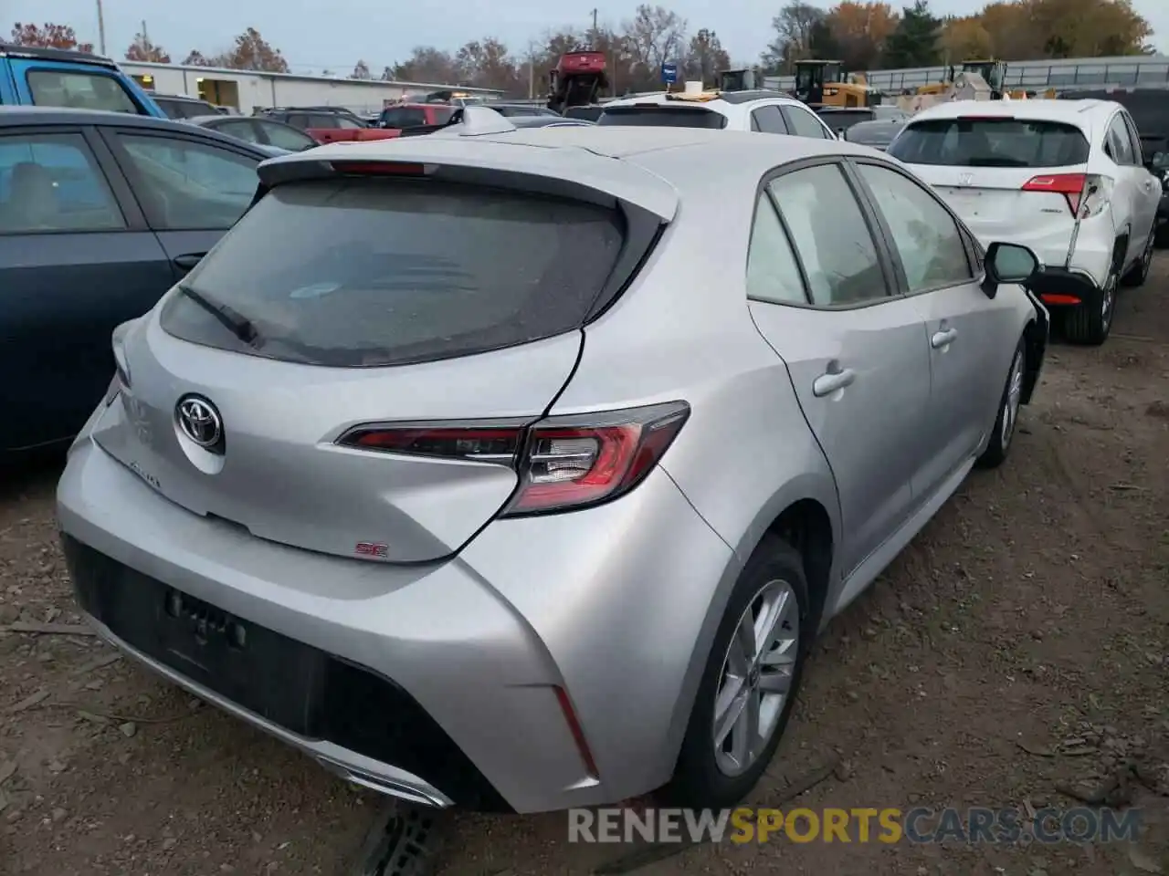 4 Photograph of a damaged car JTNK4RBE5K3063554 TOYOTA COROLLA 2019