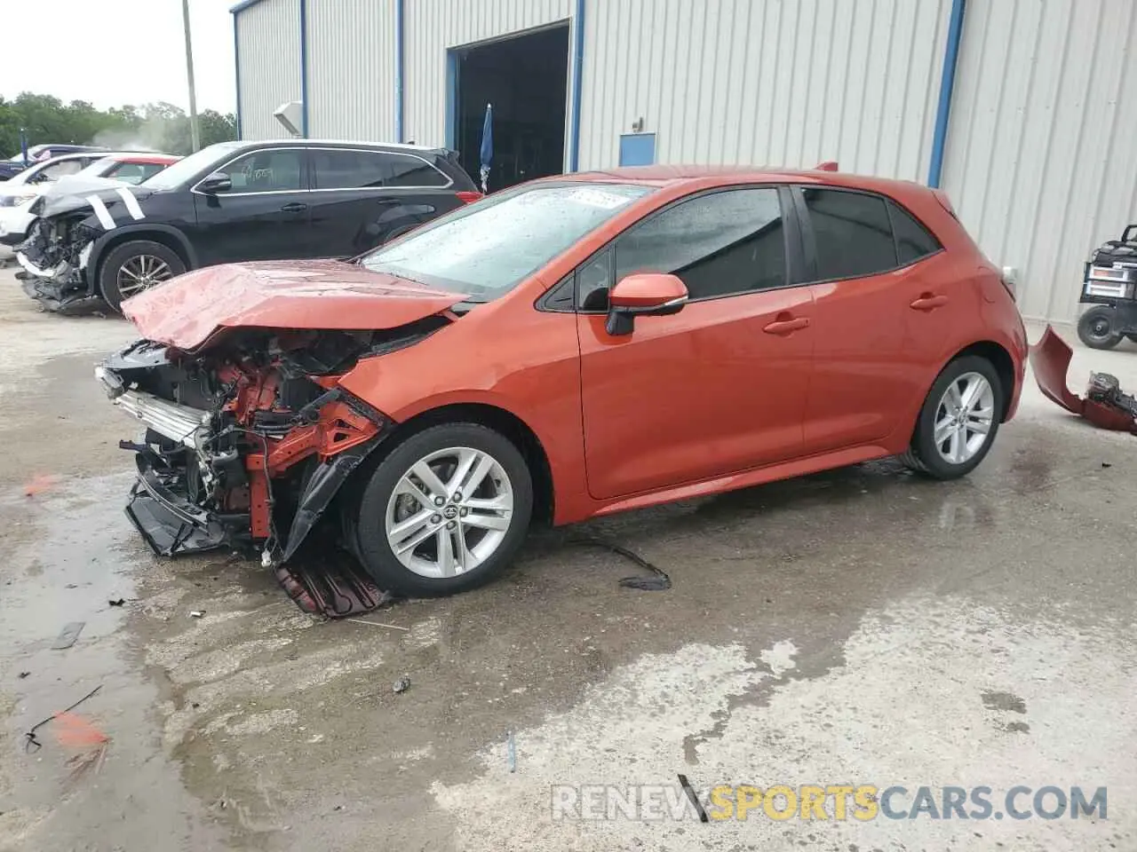 1 Photograph of a damaged car JTNK4RBE6K3011690 TOYOTA COROLLA 2019