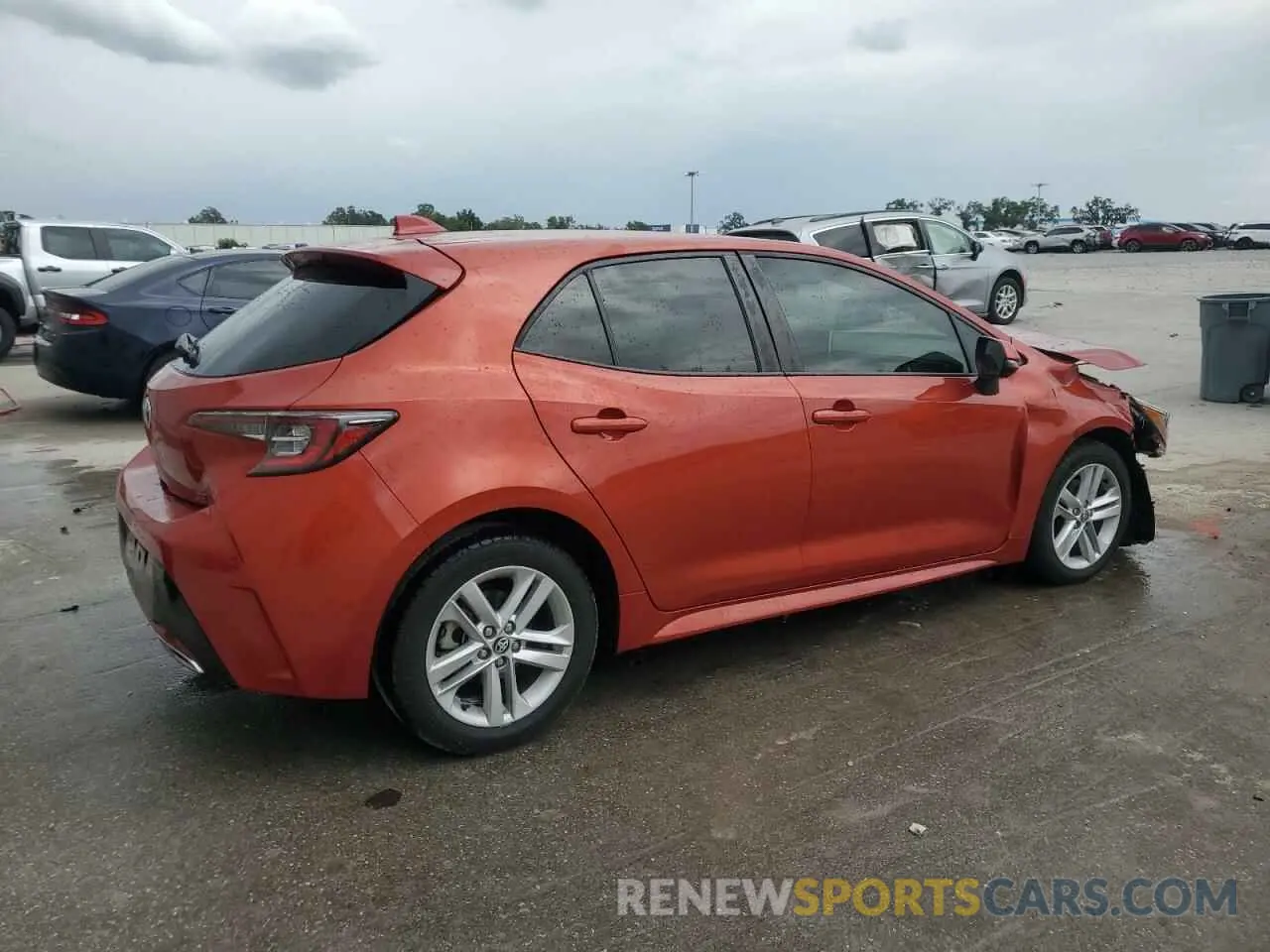 3 Photograph of a damaged car JTNK4RBE6K3011690 TOYOTA COROLLA 2019