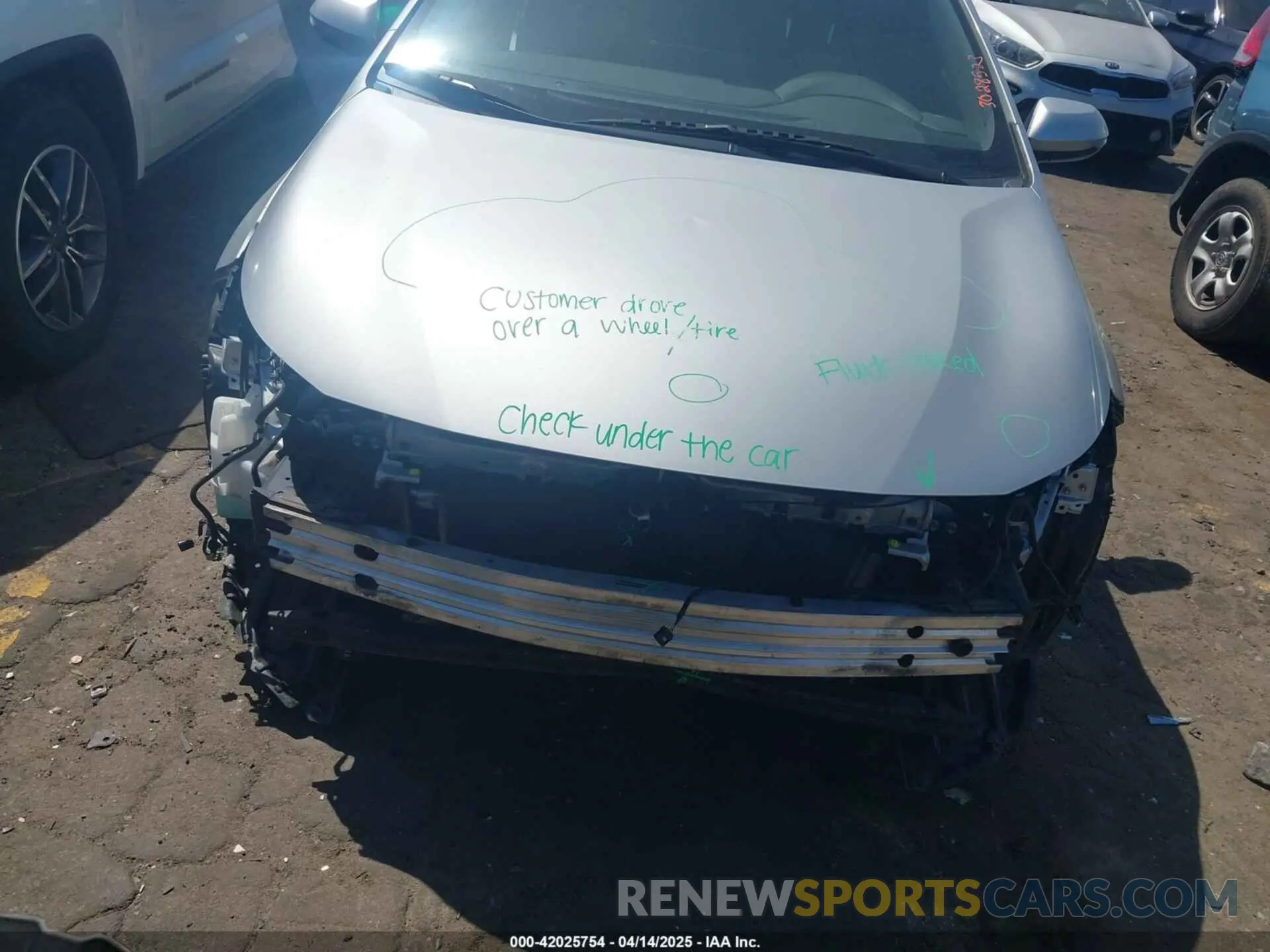 6 Photograph of a damaged car JTNK4RBE6K3028523 TOYOTA COROLLA 2019