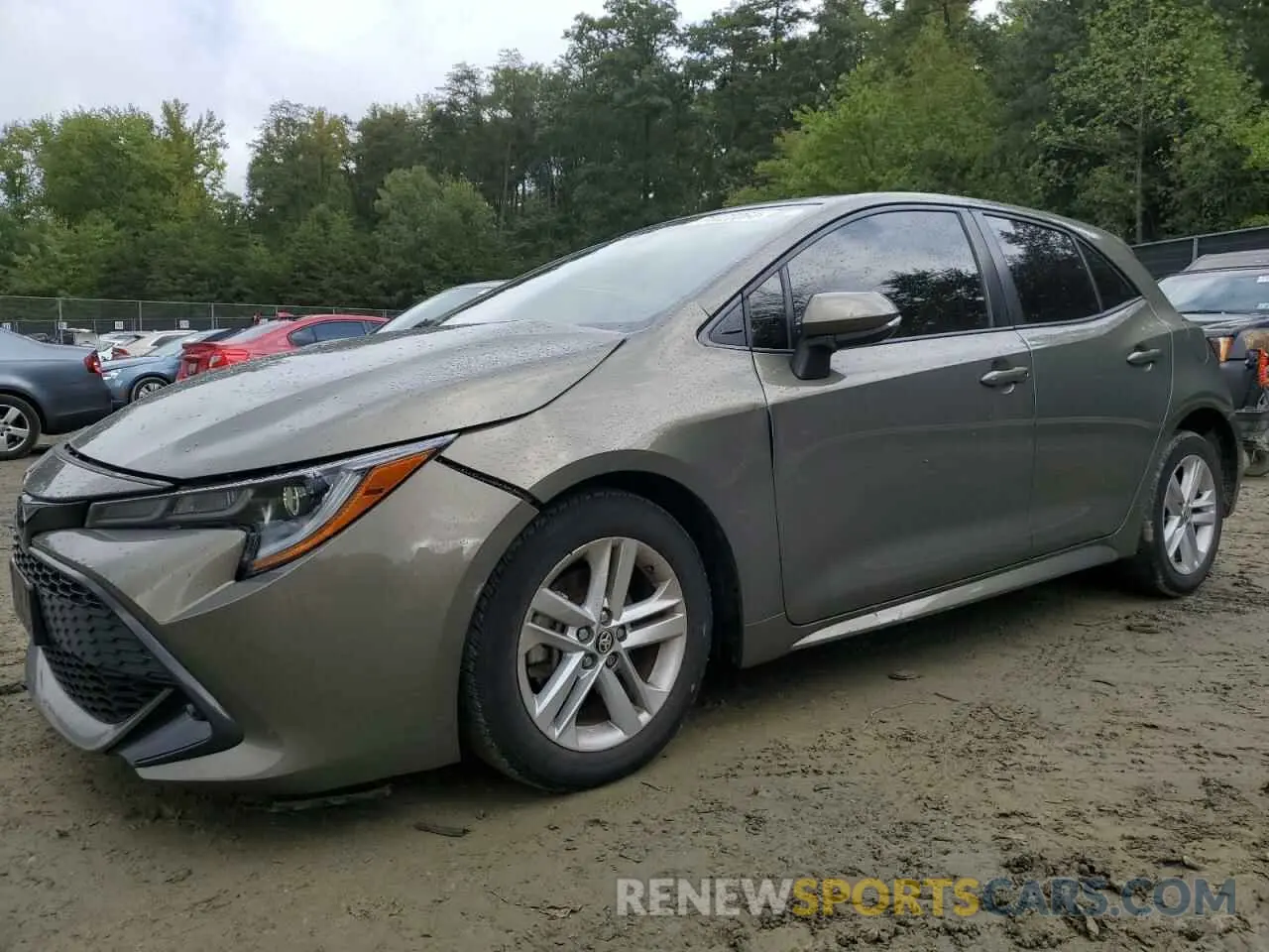 1 Photograph of a damaged car JTNK4RBE6K3043801 TOYOTA COROLLA 2019