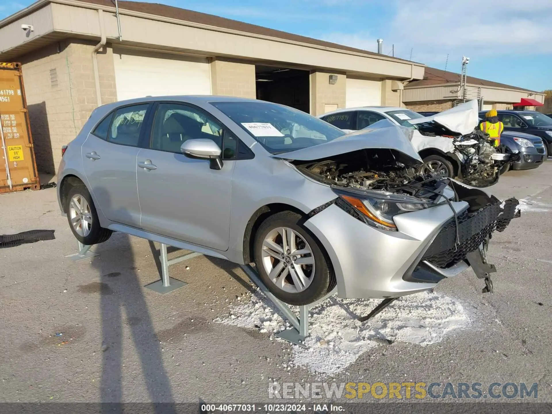 1 Photograph of a damaged car JTNK4RBE6K3047461 TOYOTA COROLLA 2019