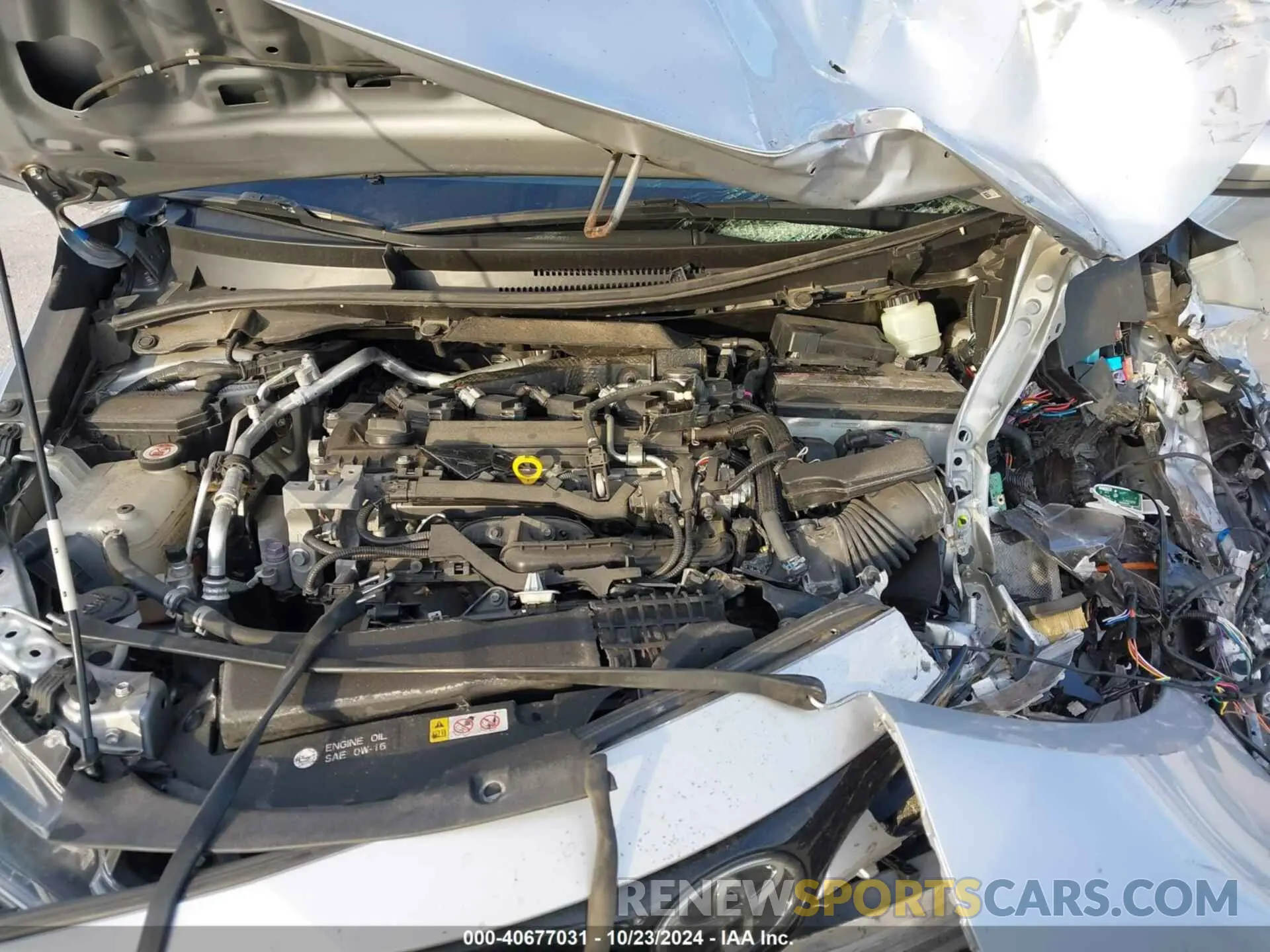 10 Photograph of a damaged car JTNK4RBE6K3047461 TOYOTA COROLLA 2019