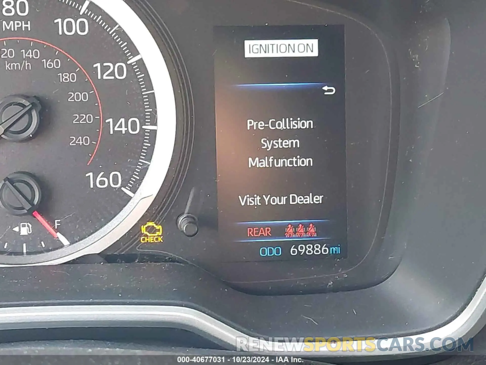 16 Photograph of a damaged car JTNK4RBE6K3047461 TOYOTA COROLLA 2019