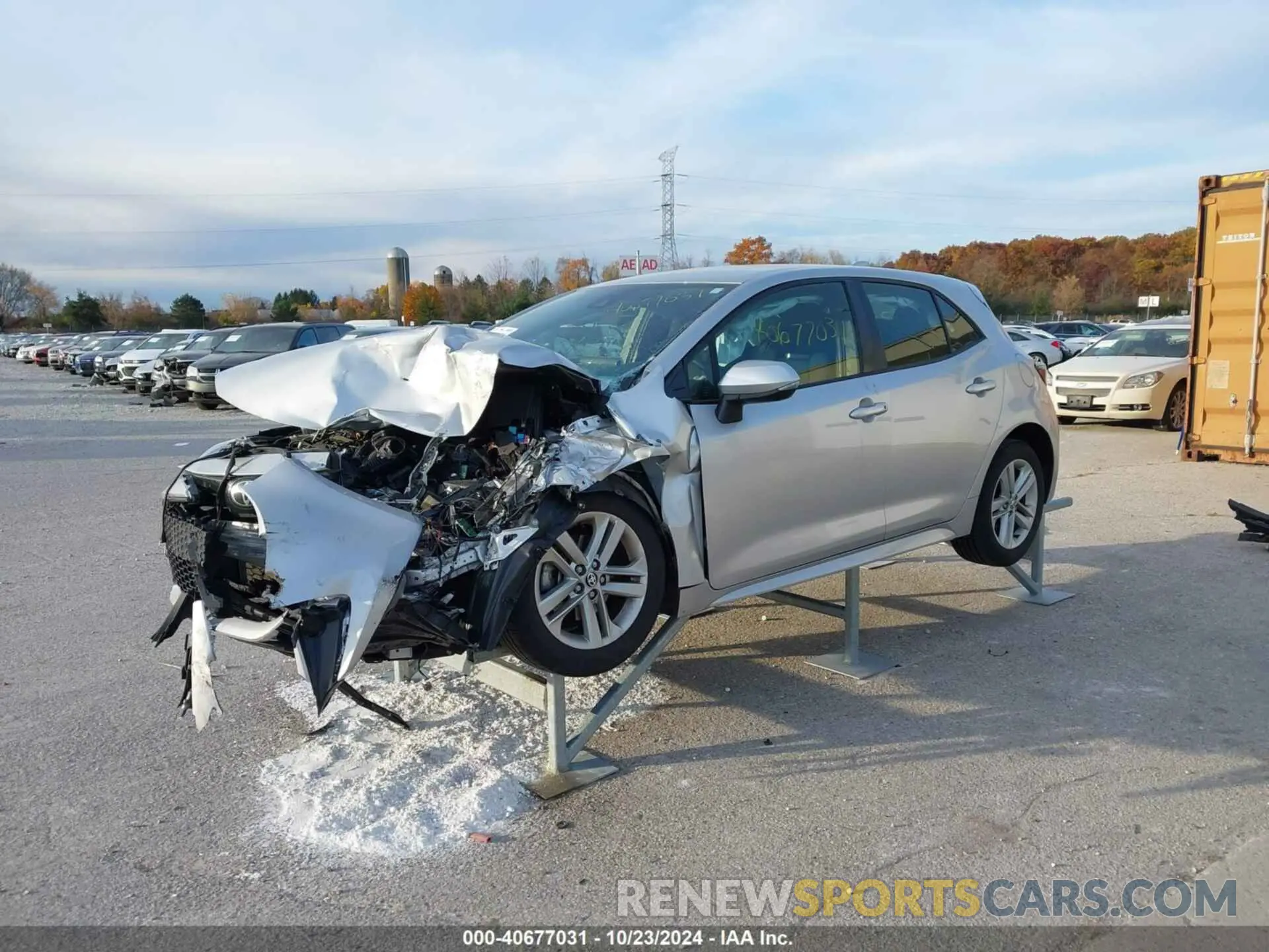 2 Photograph of a damaged car JTNK4RBE6K3047461 TOYOTA COROLLA 2019