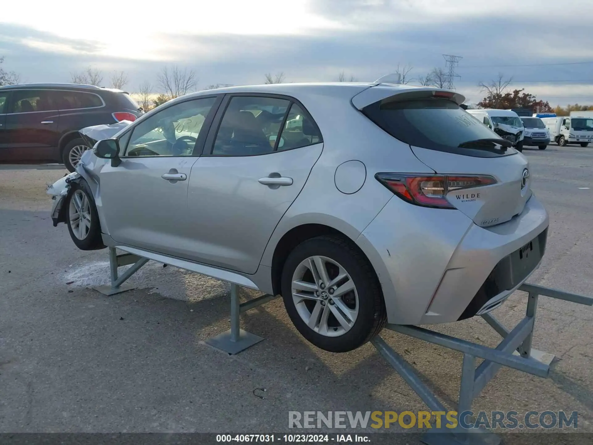 3 Photograph of a damaged car JTNK4RBE6K3047461 TOYOTA COROLLA 2019