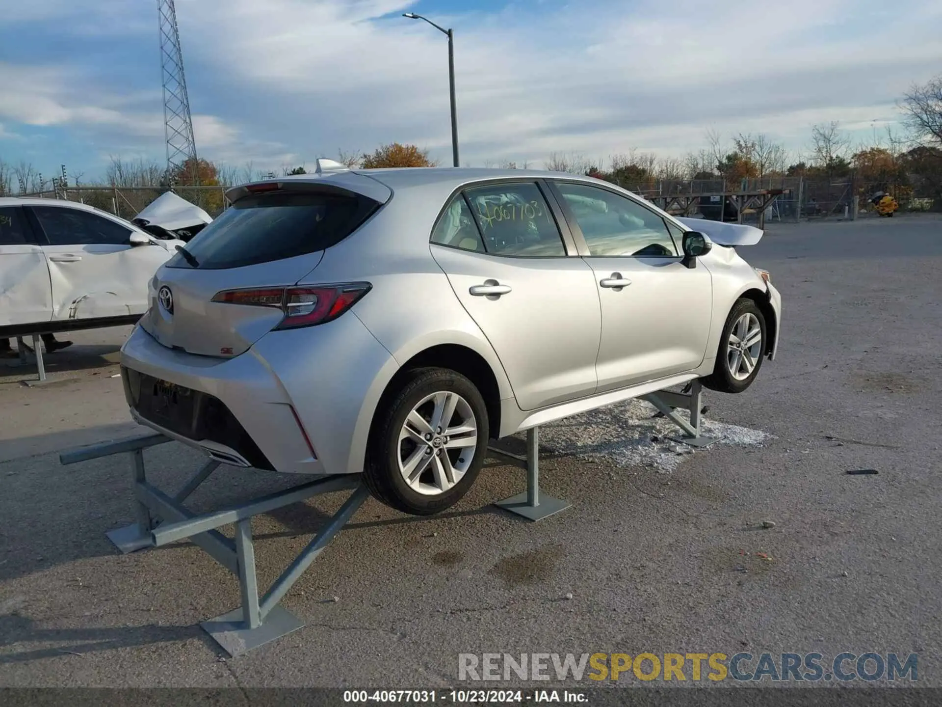 4 Photograph of a damaged car JTNK4RBE6K3047461 TOYOTA COROLLA 2019