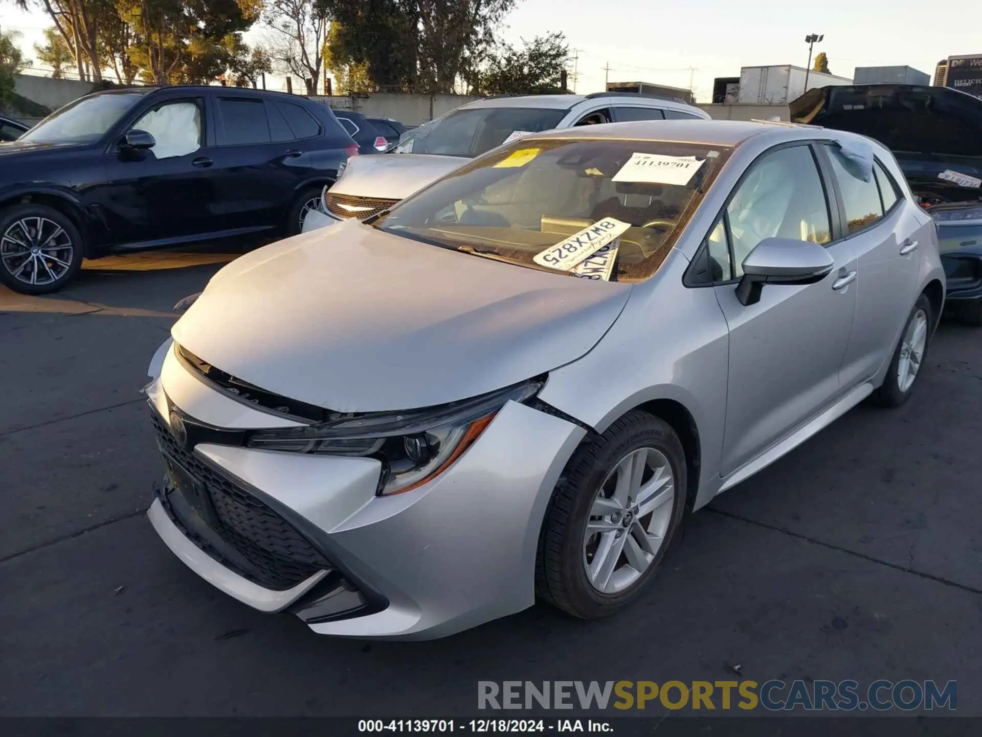 2 Photograph of a damaged car JTNK4RBE6K3047816 TOYOTA COROLLA 2019