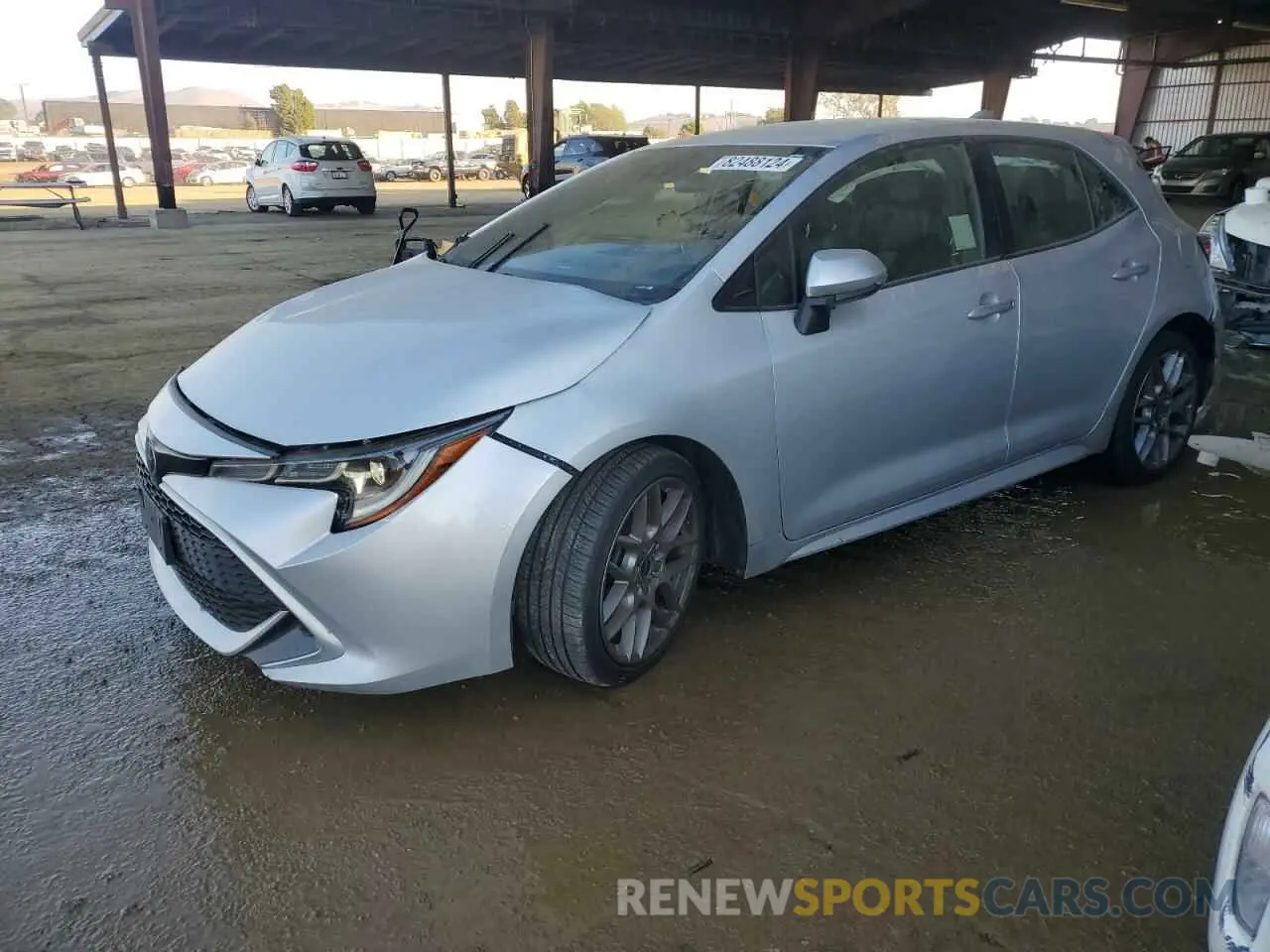 1 Photograph of a damaged car JTNK4RBE6K3057262 TOYOTA COROLLA 2019