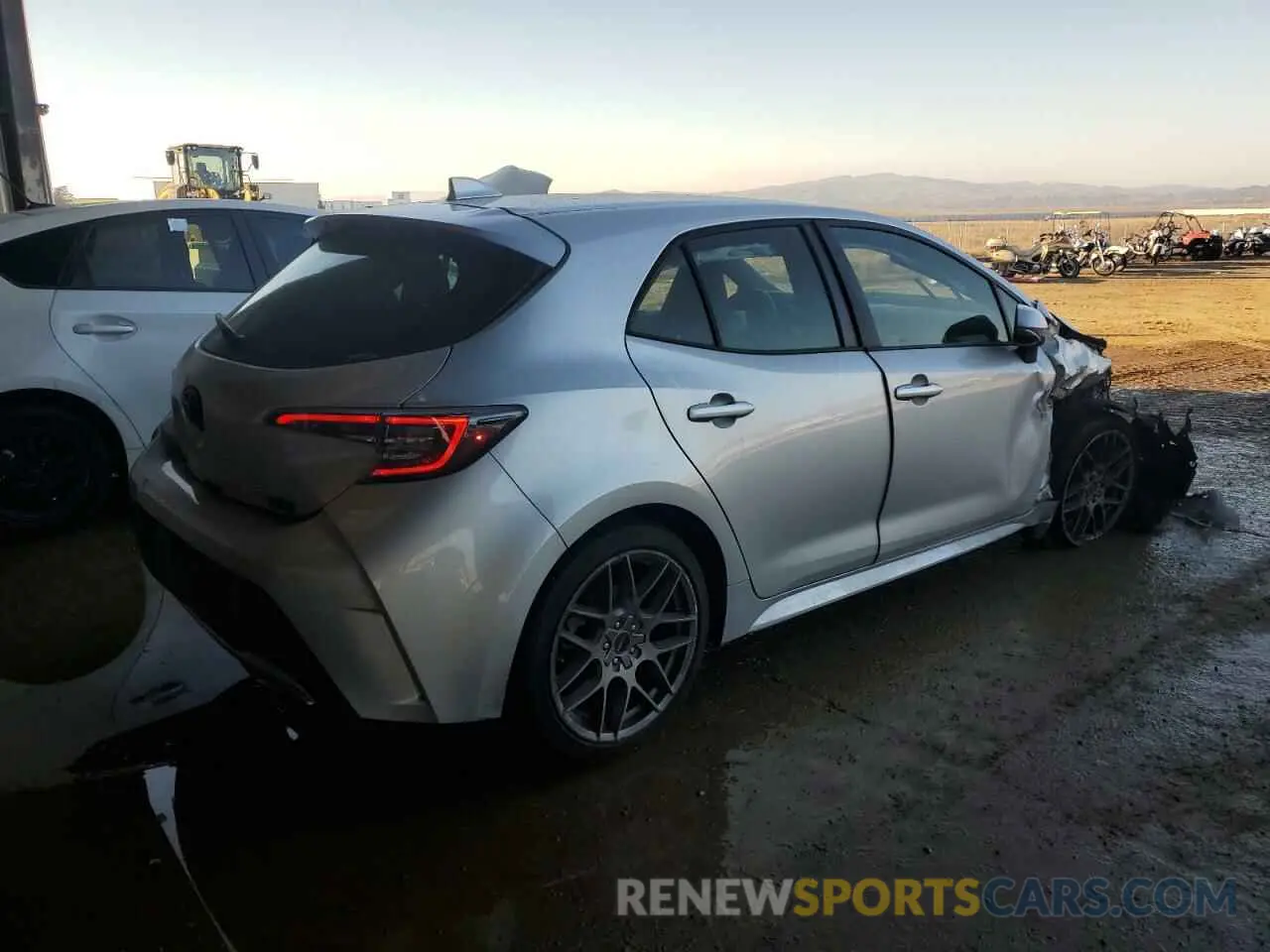 3 Photograph of a damaged car JTNK4RBE6K3057262 TOYOTA COROLLA 2019