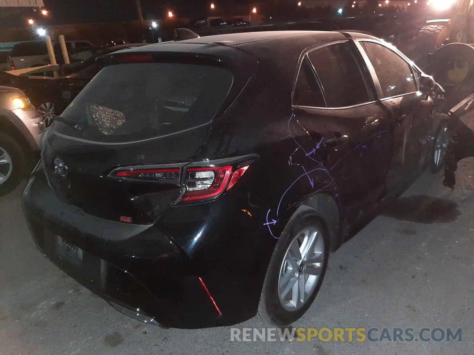 4 Photograph of a damaged car JTNK4RBE6K3069735 TOYOTA COROLLA 2019