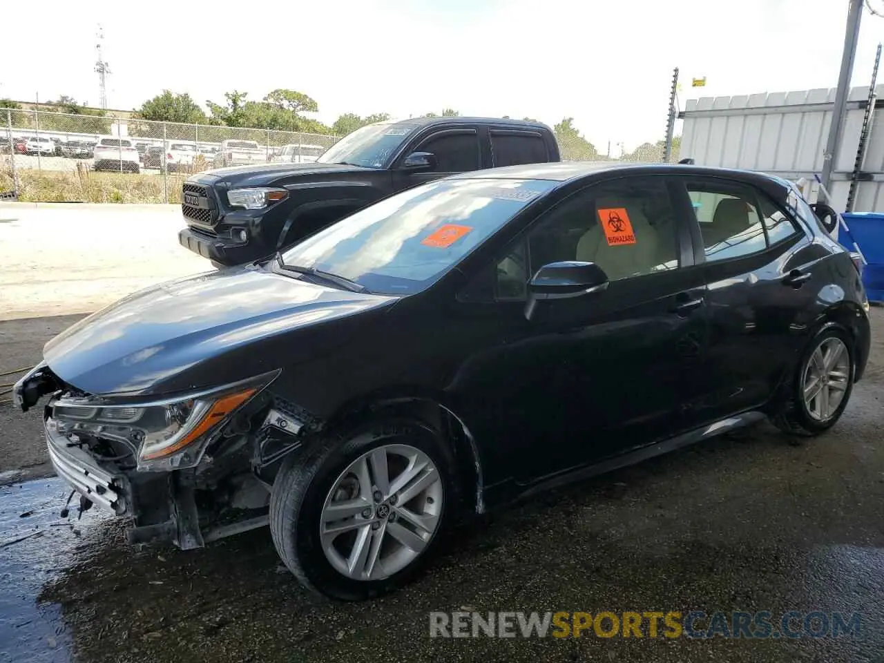 1 Photograph of a damaged car JTNK4RBE7K3013562 TOYOTA COROLLA 2019