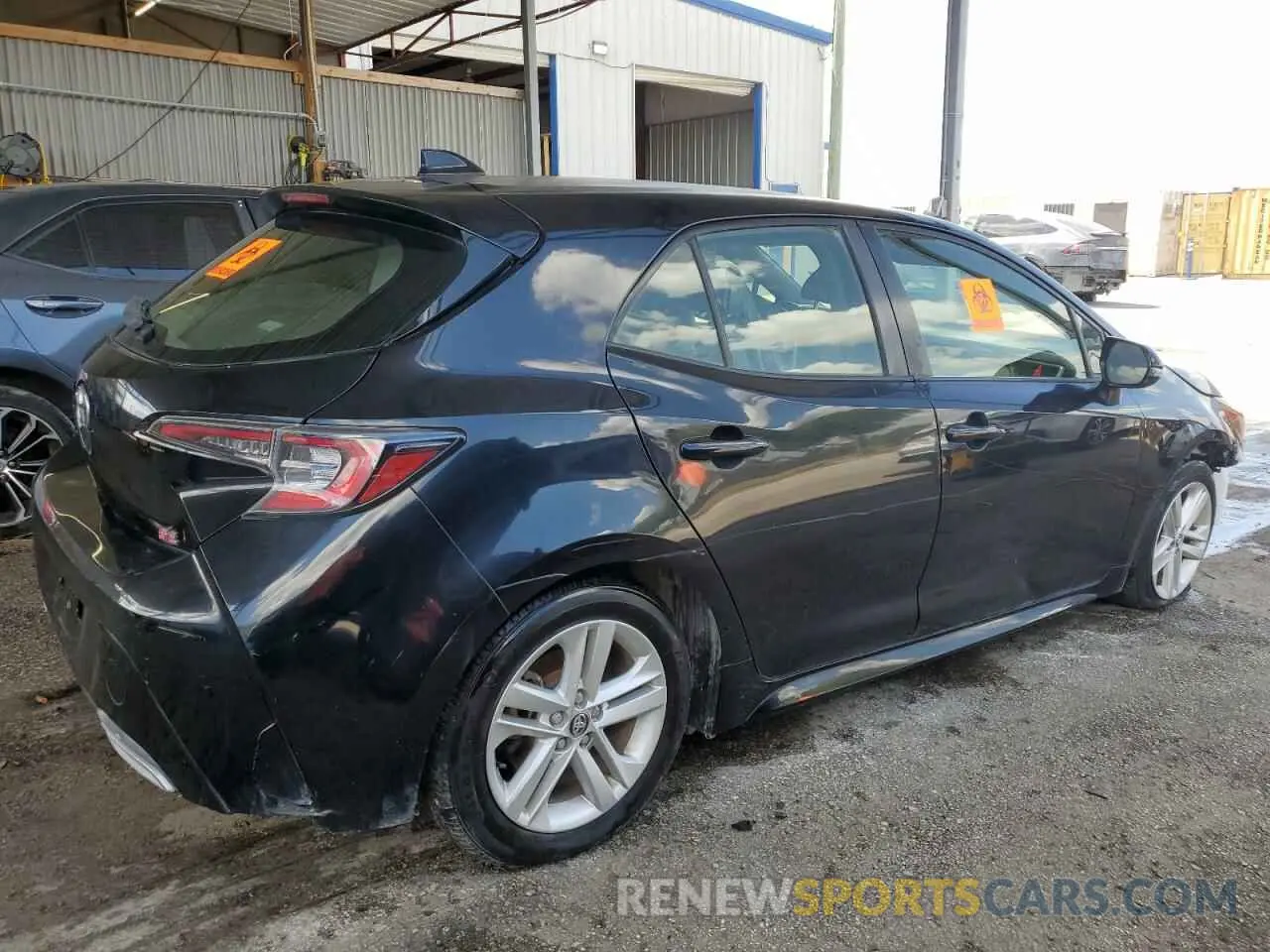 3 Photograph of a damaged car JTNK4RBE7K3013562 TOYOTA COROLLA 2019