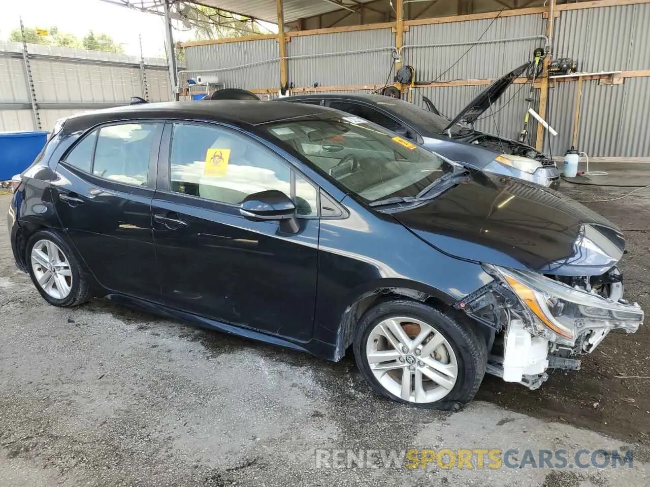 4 Photograph of a damaged car JTNK4RBE7K3013562 TOYOTA COROLLA 2019